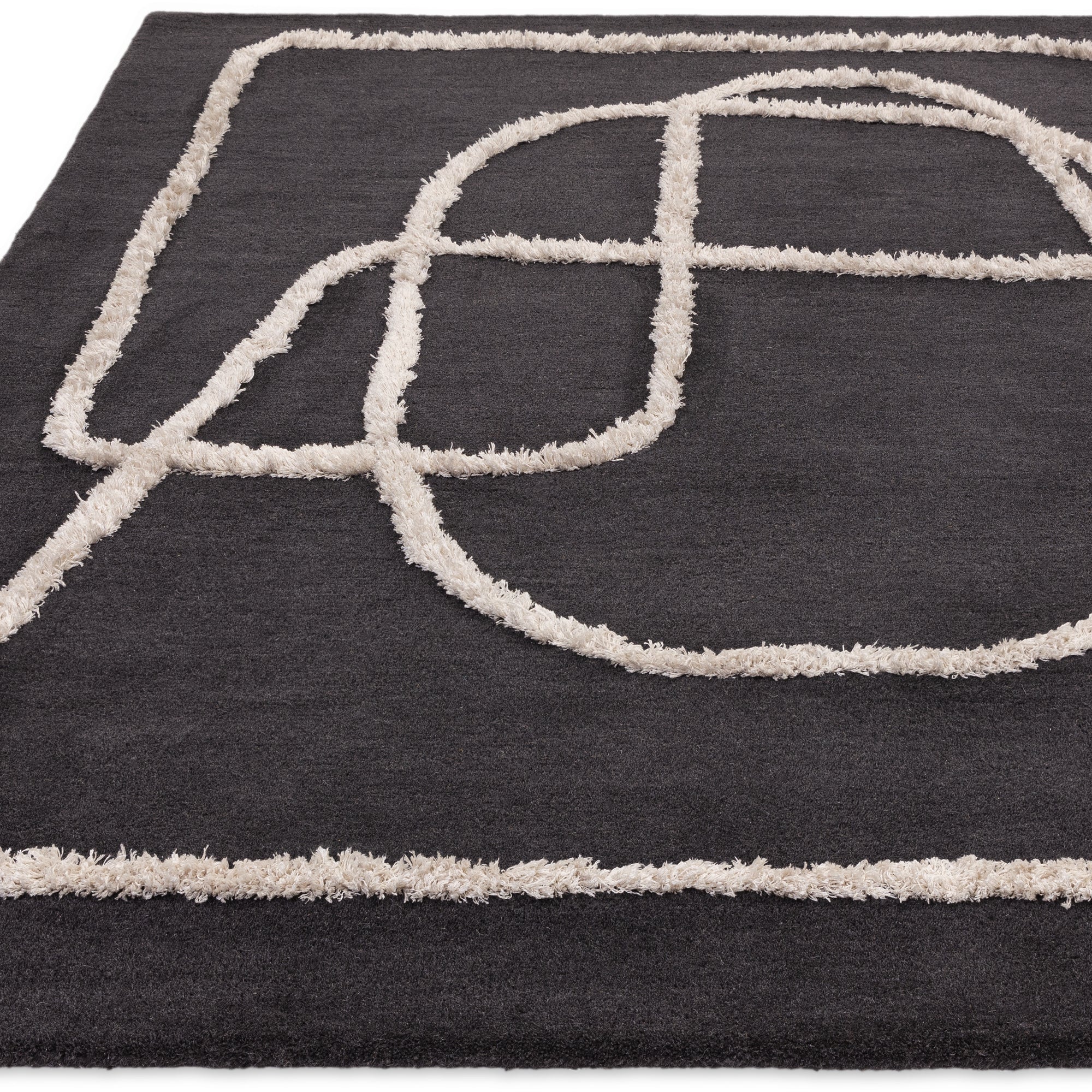 Boho Infinity 94 Infintiy Charcoal Rug