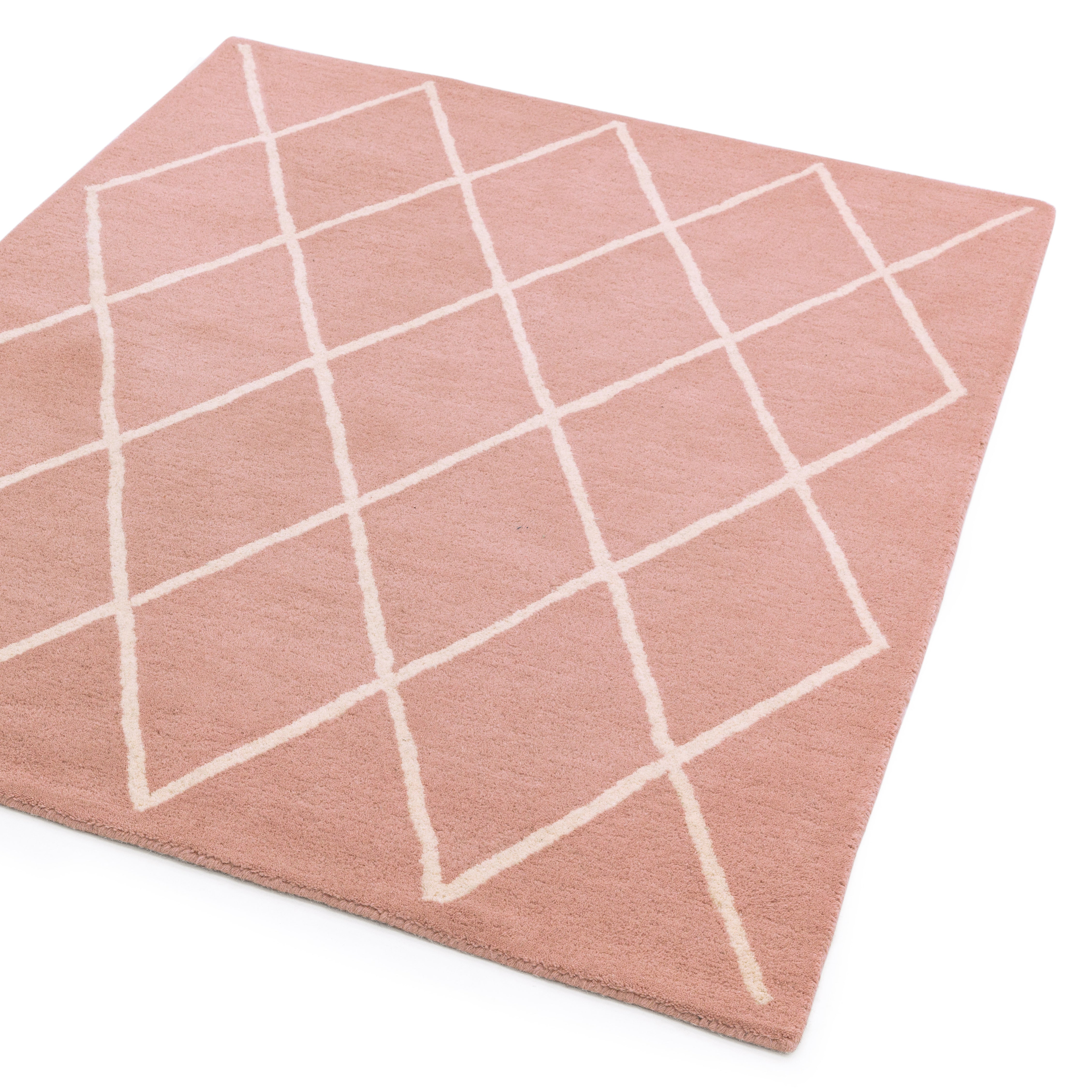 Albany Diamond Pink Rug