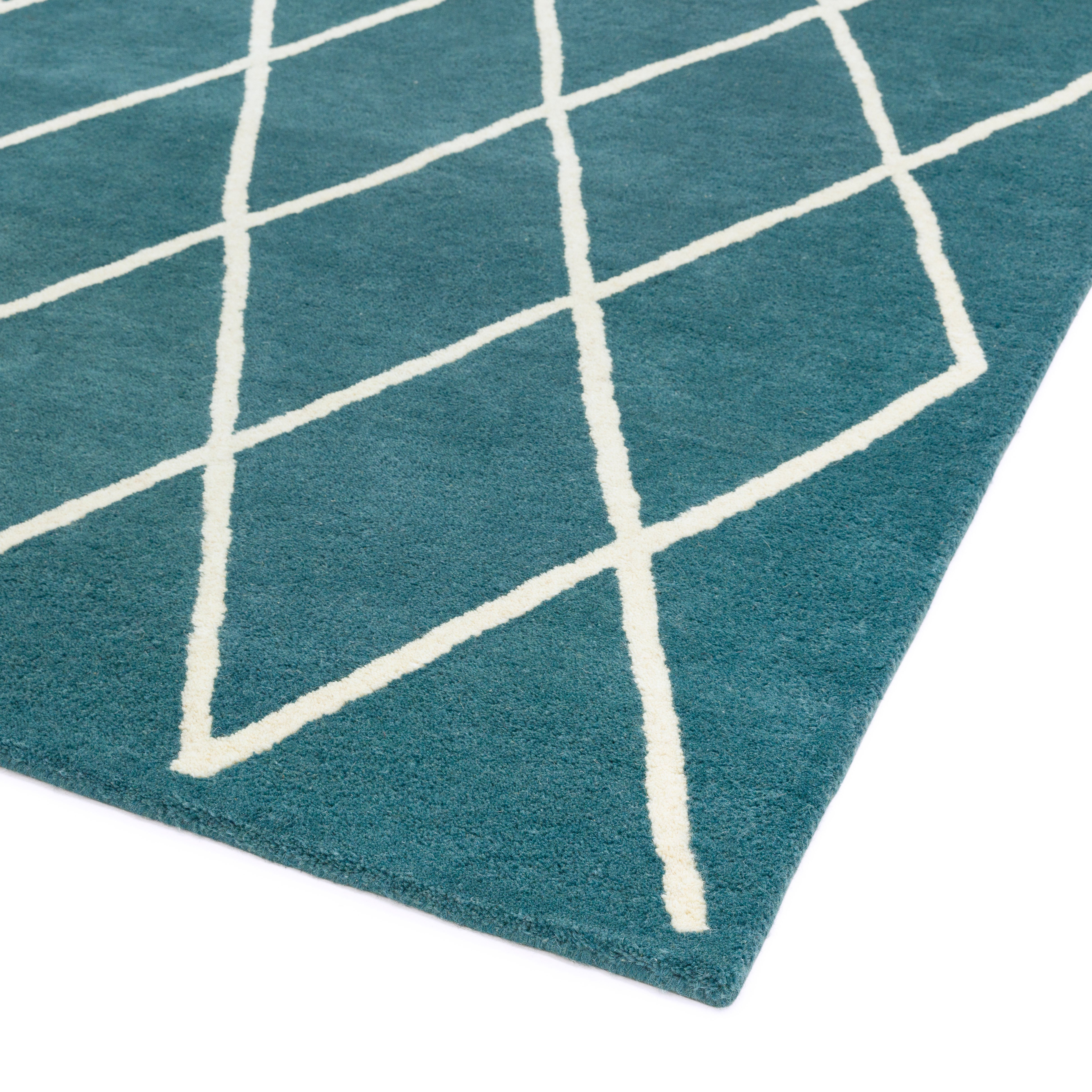 Albany Diamond Teal Rug