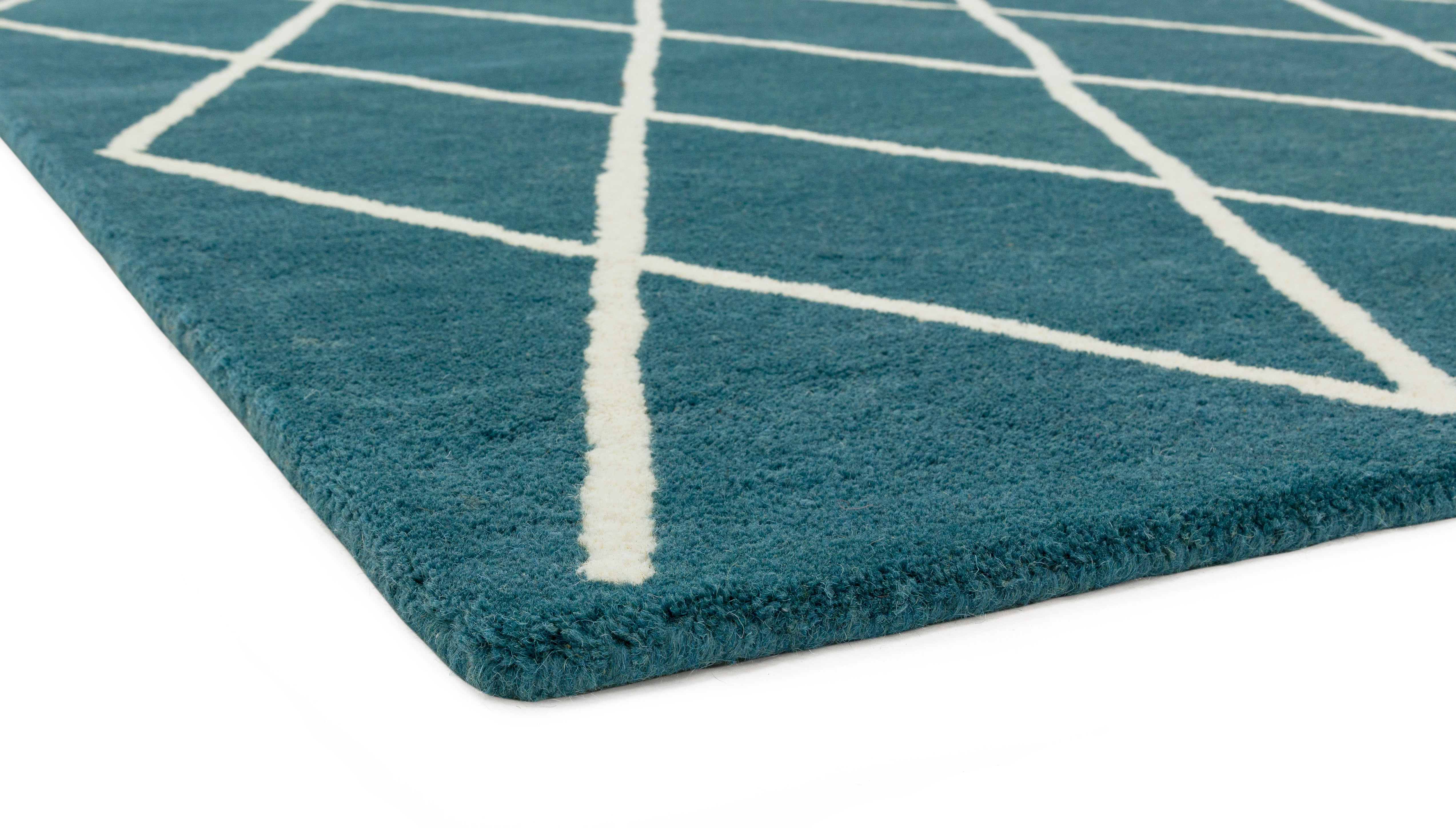 Albany Diamond Teal Rug