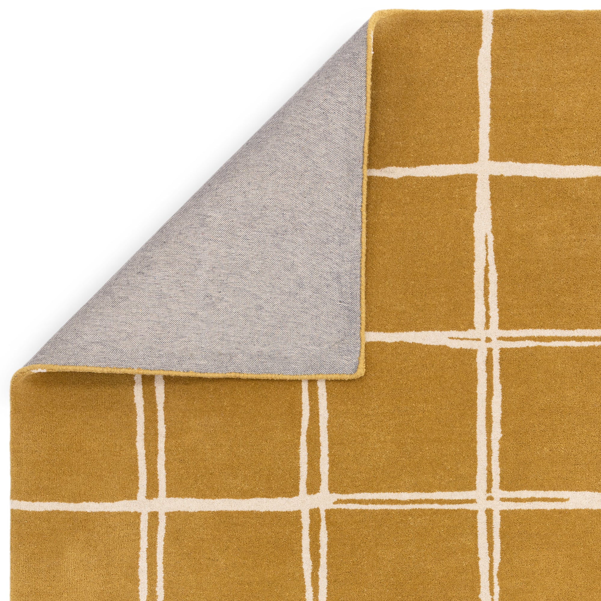 Albany New Grid Gold Rug