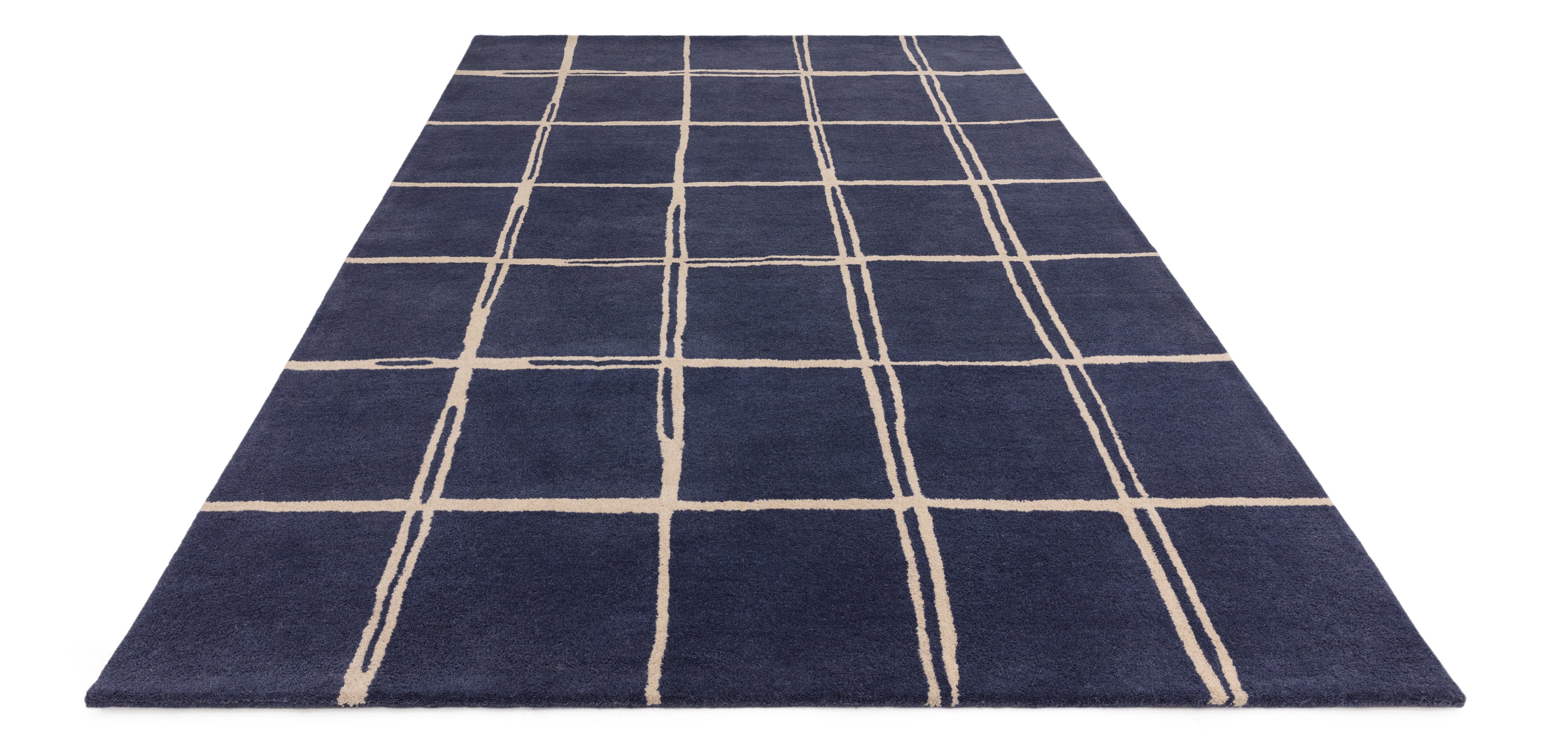 Contemporary Design Albany New Grid Marine Rug