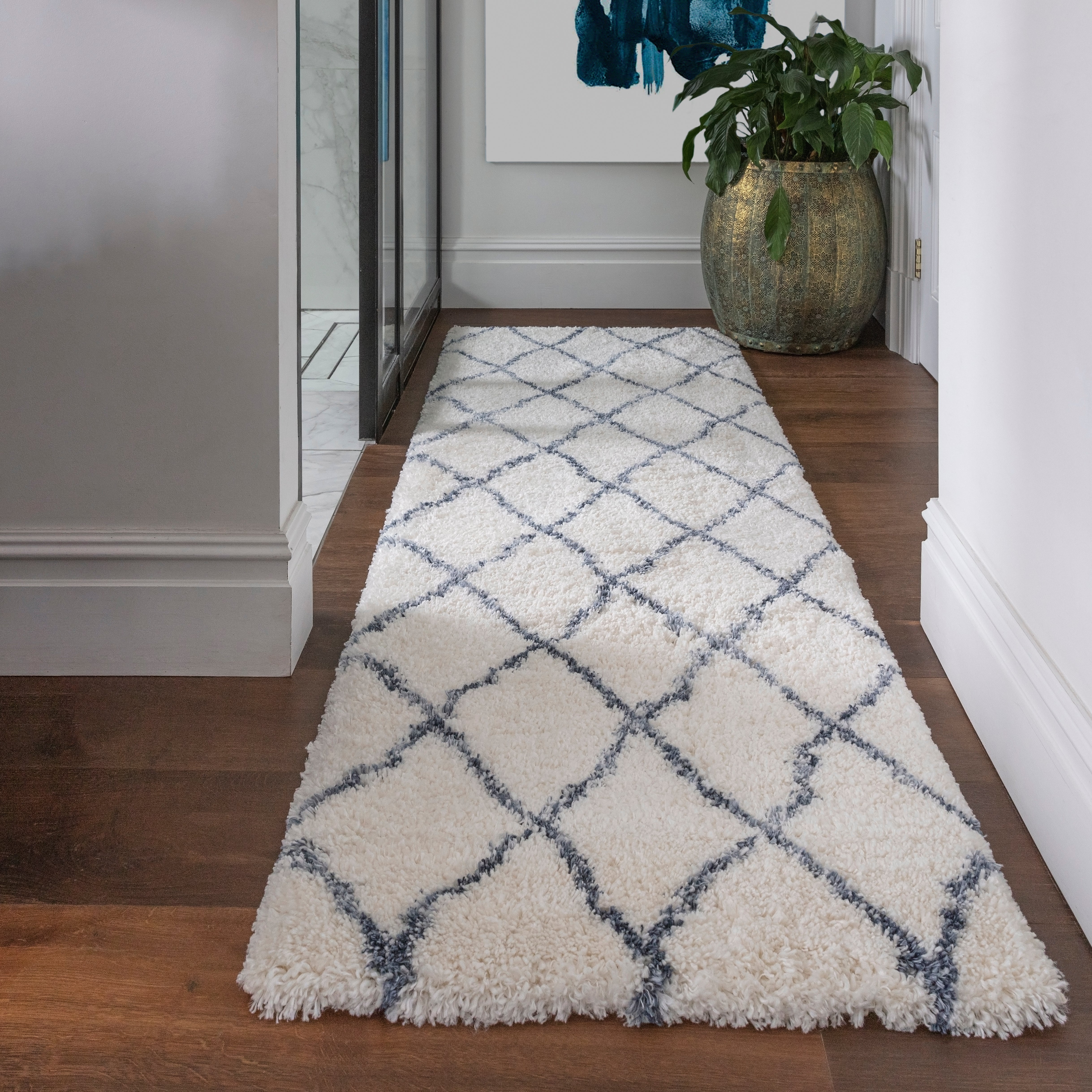 Alto AL03 Cream & Blue Rug