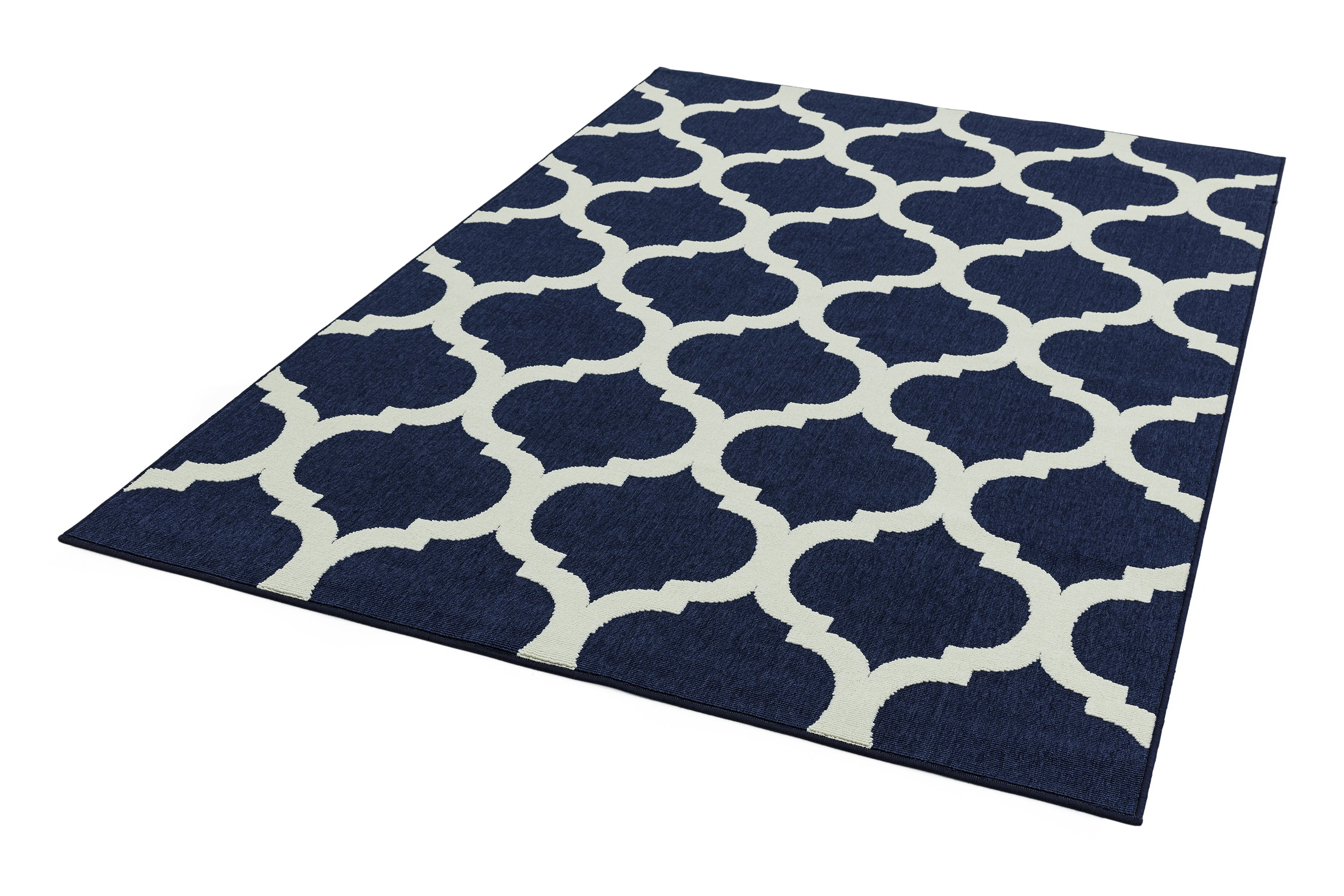 Antibes AN02 Blue Trellis Rug