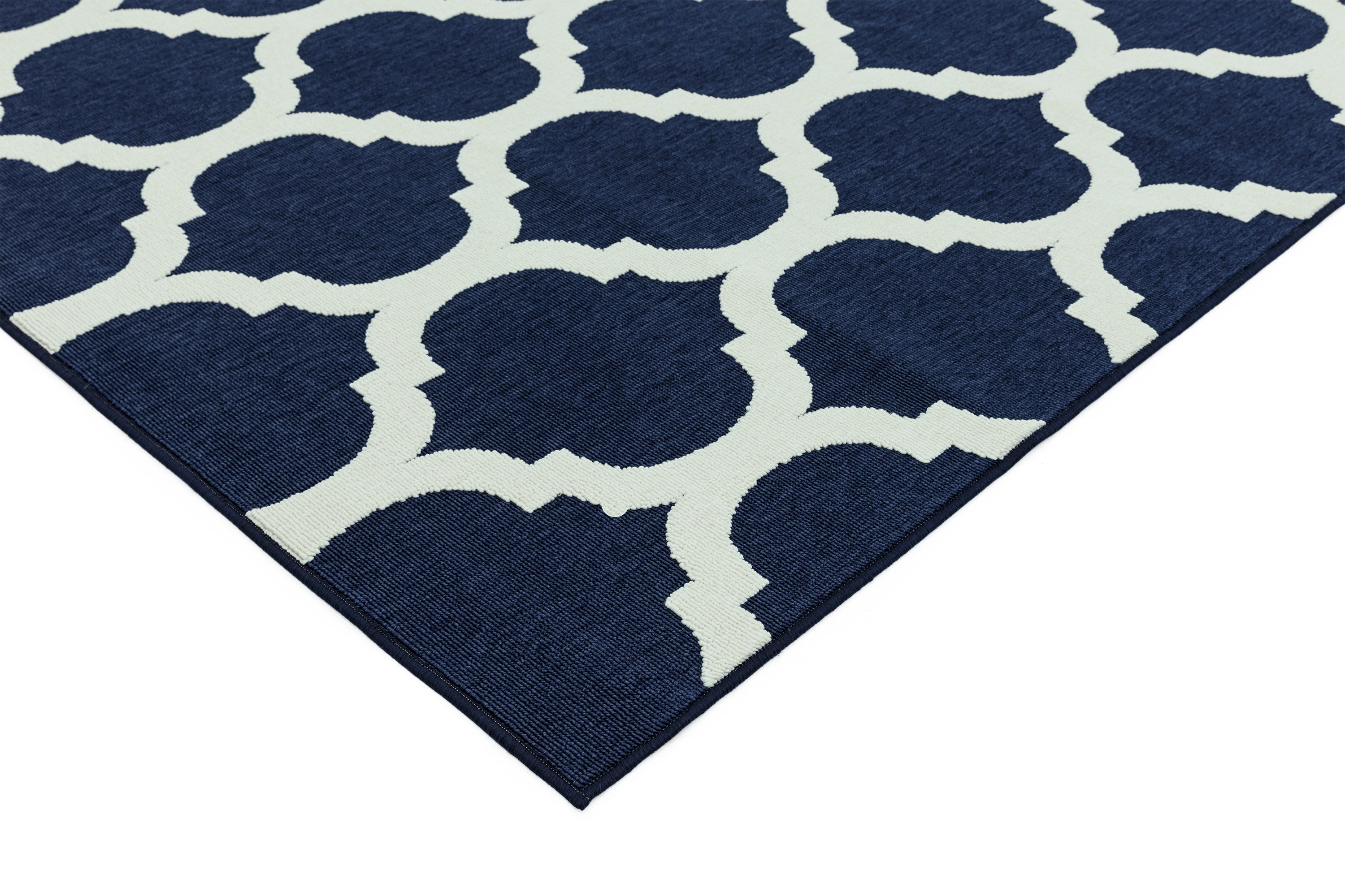 Antibes AN02 Blue Trellis Rug