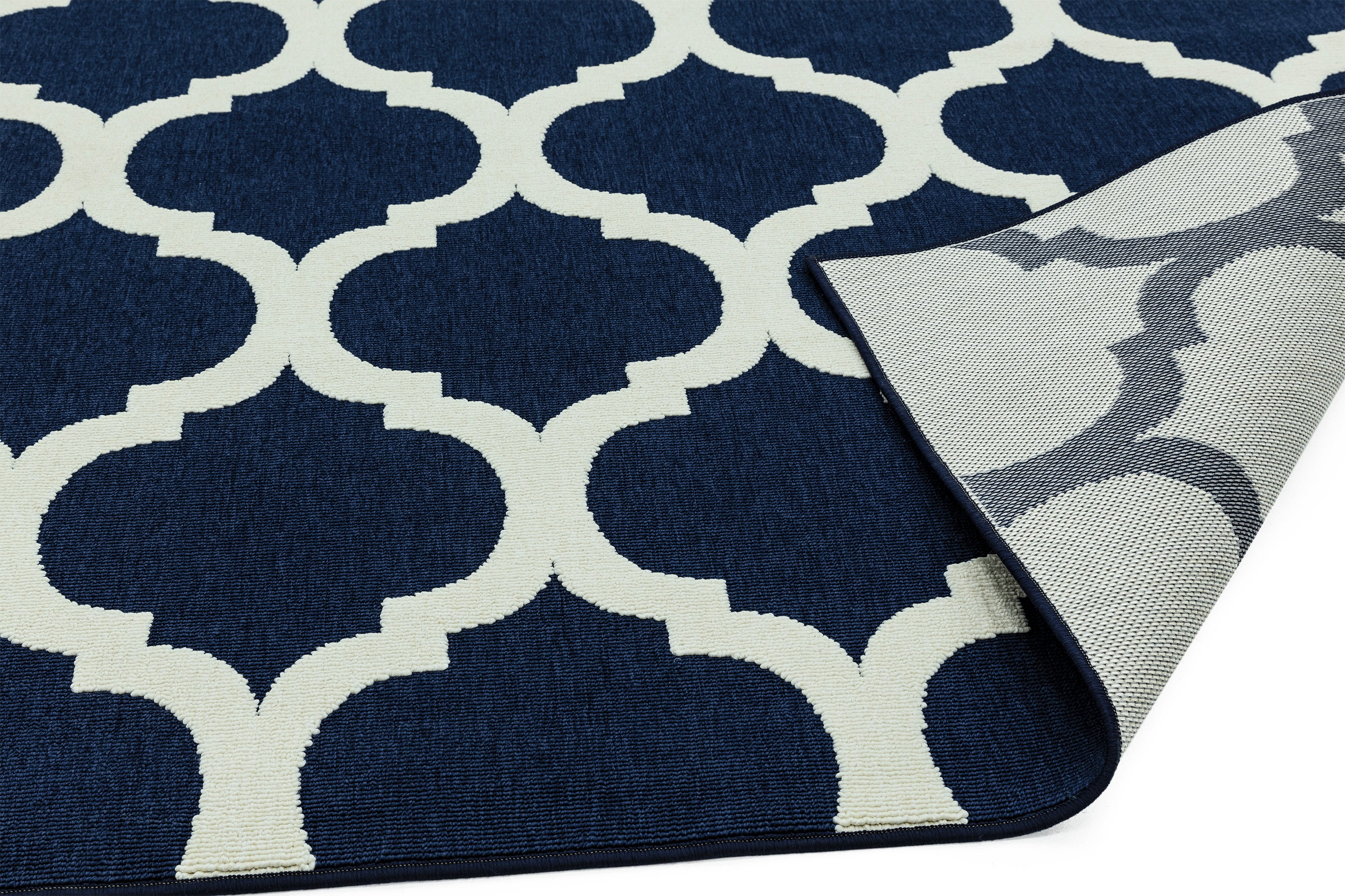 Antibes AN02 Blue Trellis Rug