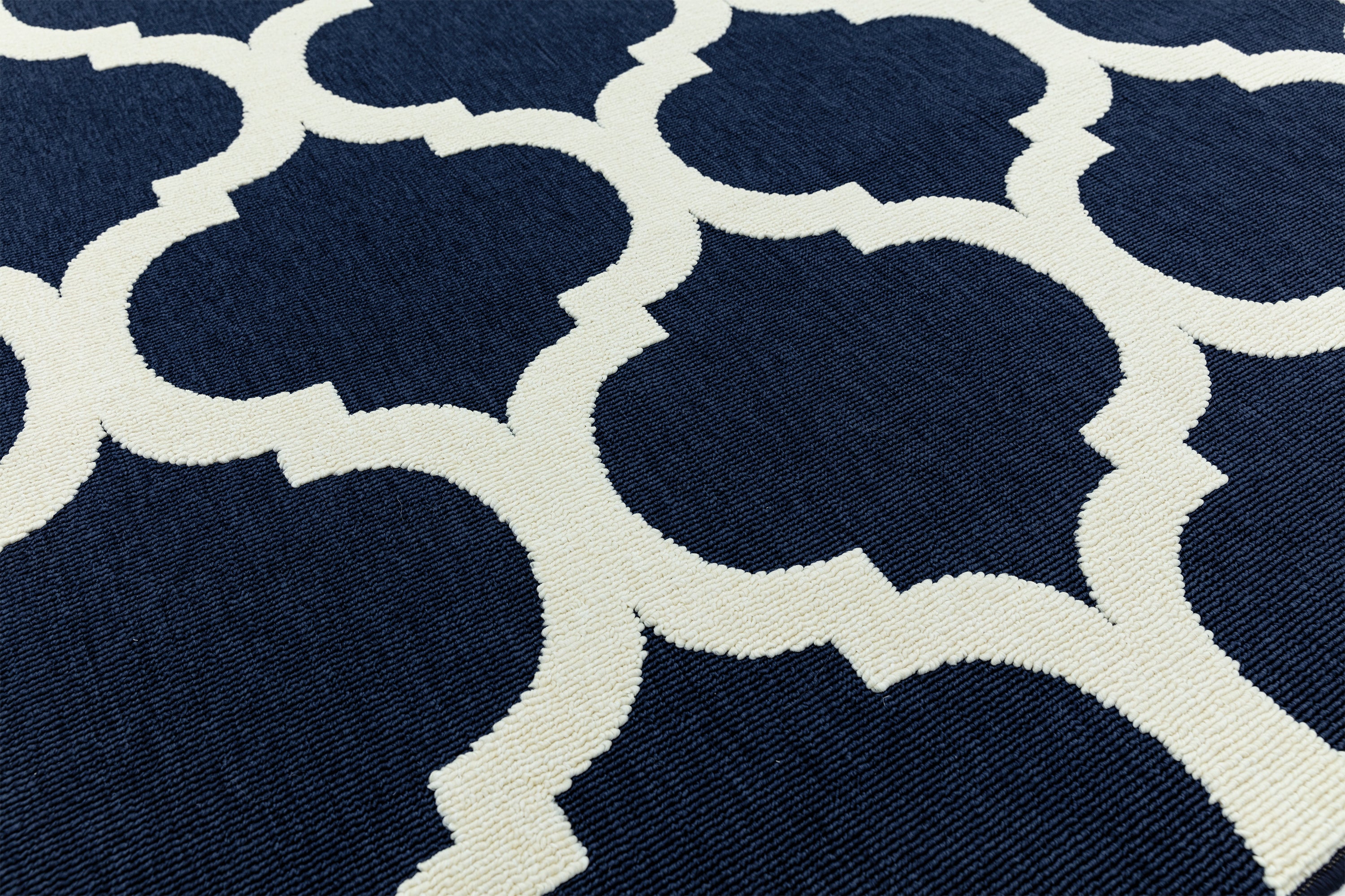 Antibes AN02 Blue Trellis Rug