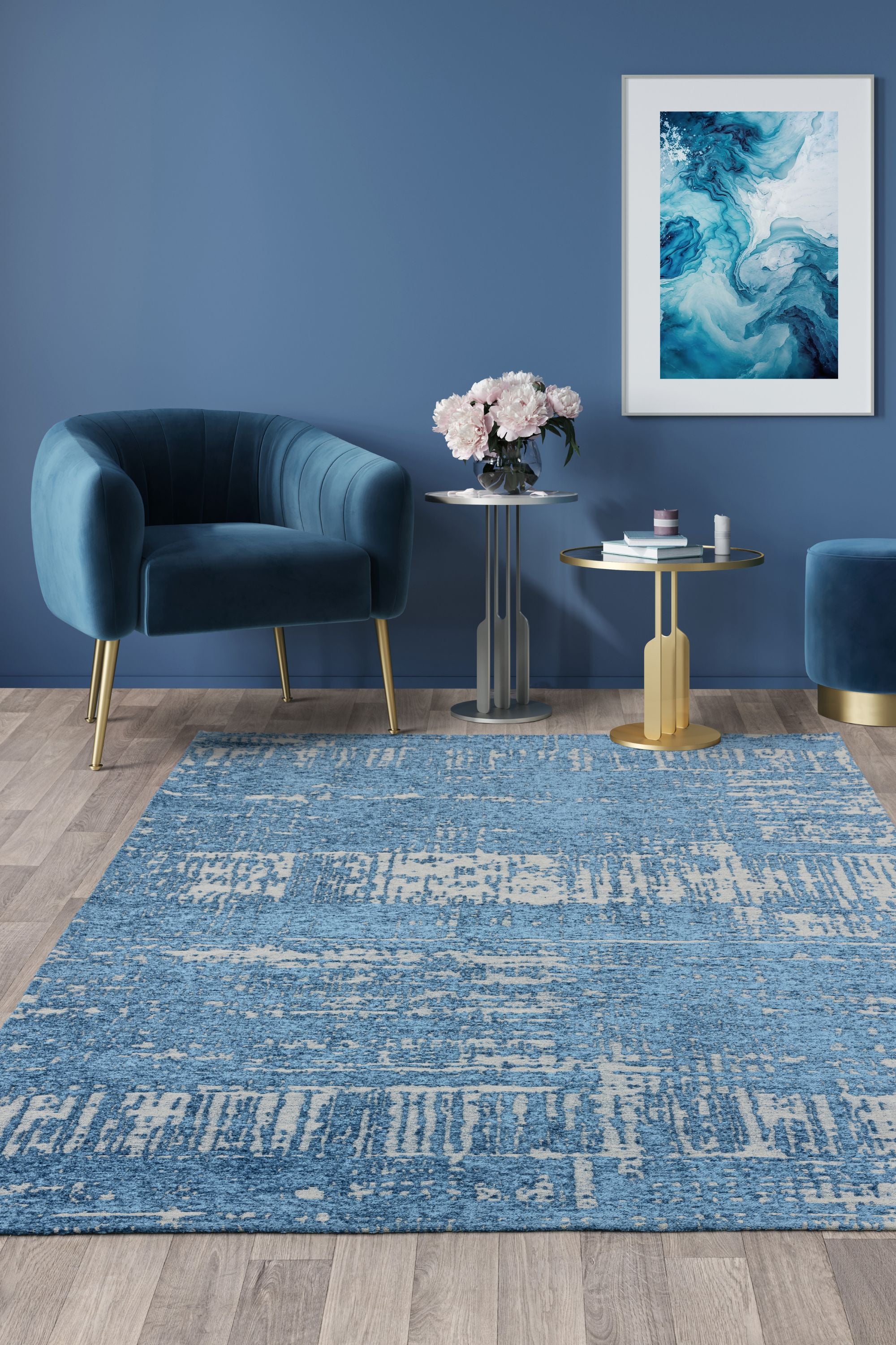 Contemporary Design Beau Denim Rug