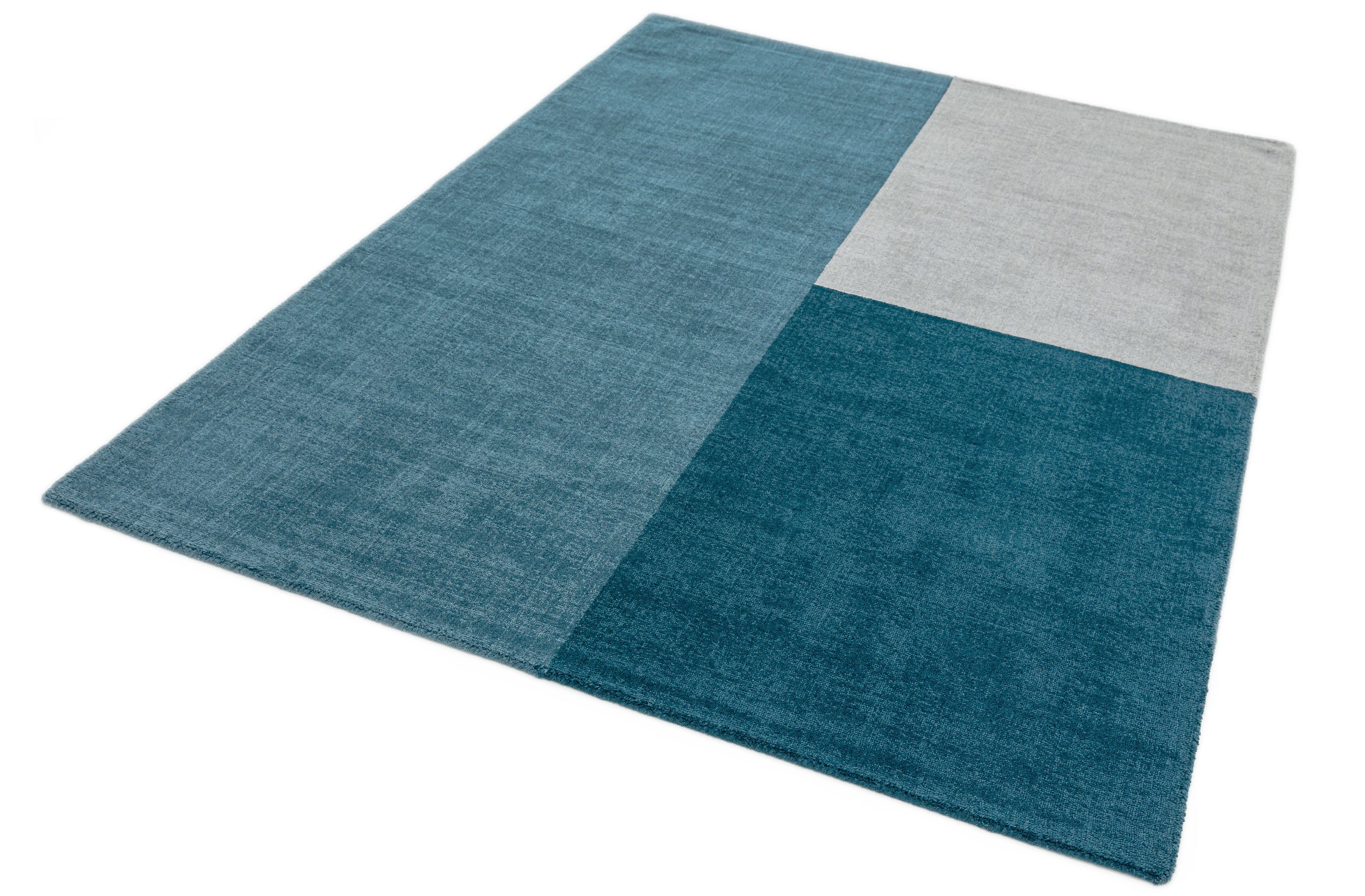 Contemporary Design Blox Teal Rug