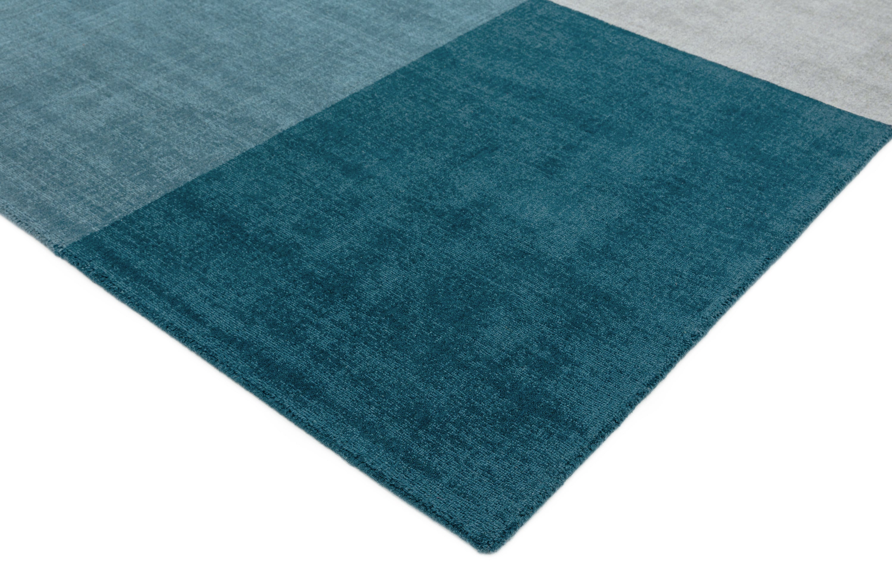 Contemporary Design Blox Teal Rug