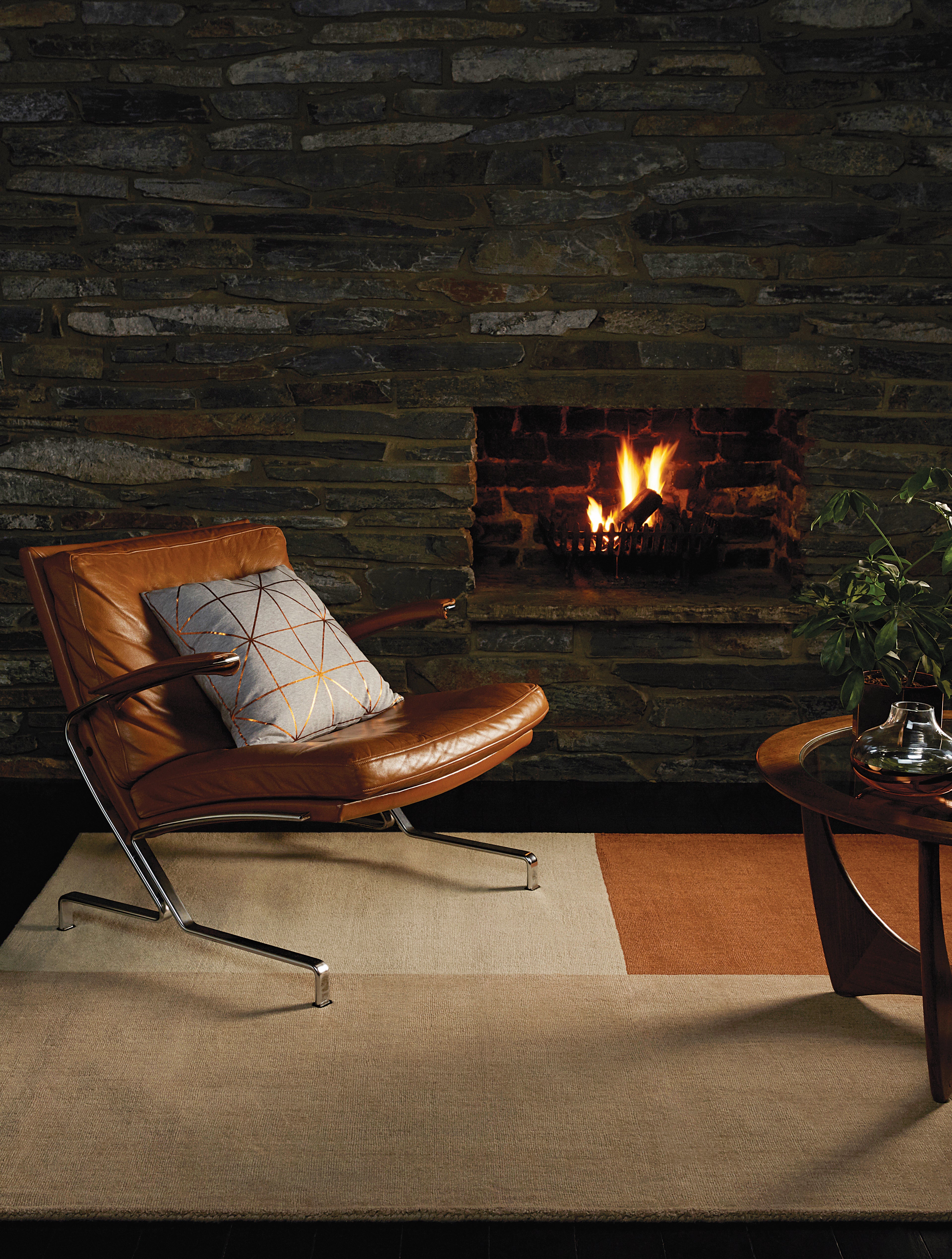 Contemporary Design Blox Copper Rug