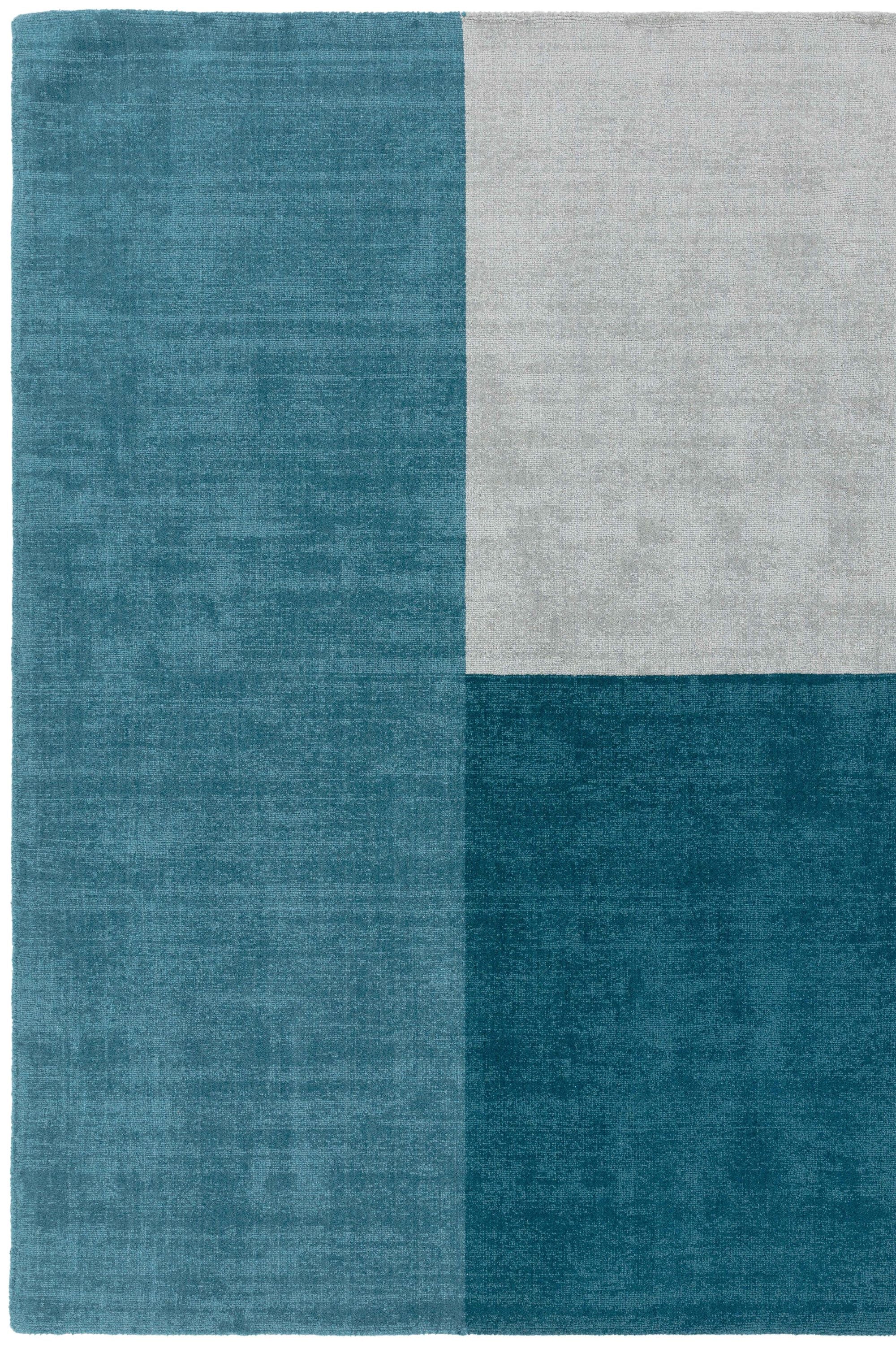 Contemporary Design Blox Teal Rug