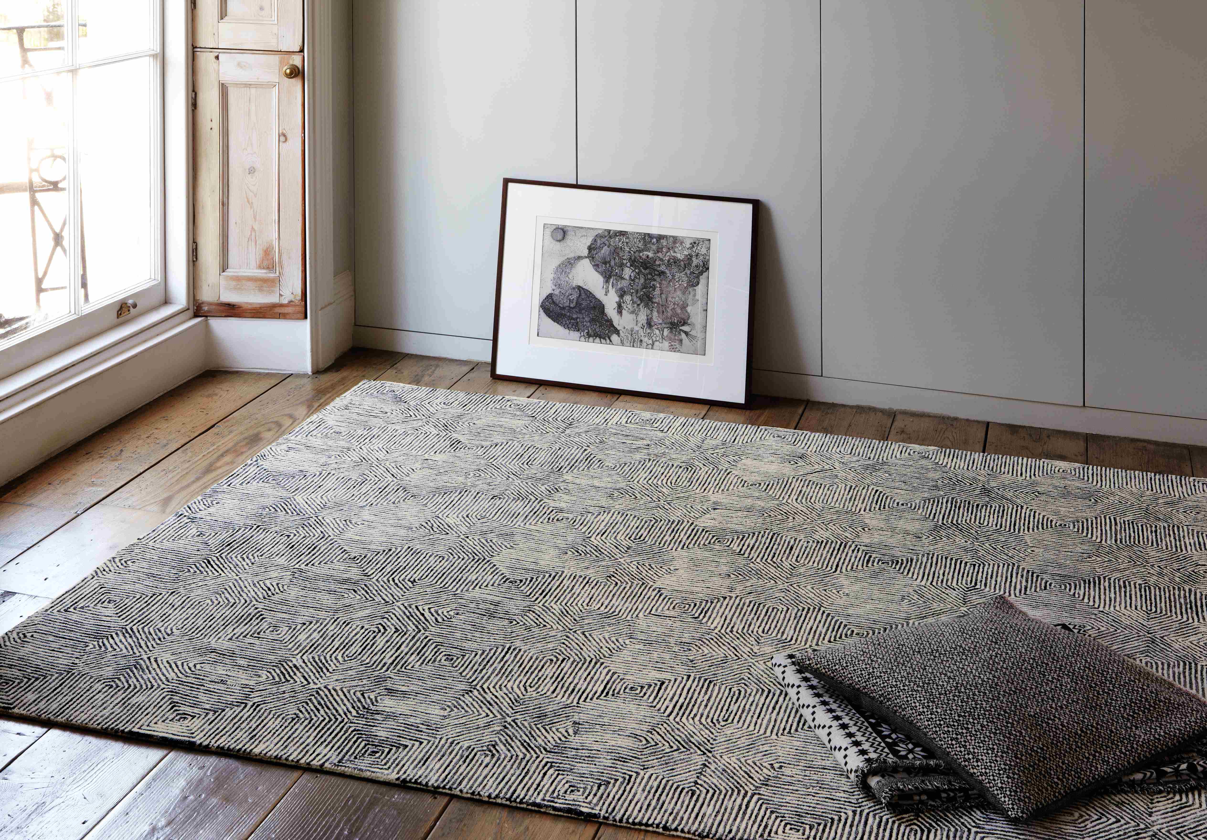 Contemporary Design Camden Black/White Rug