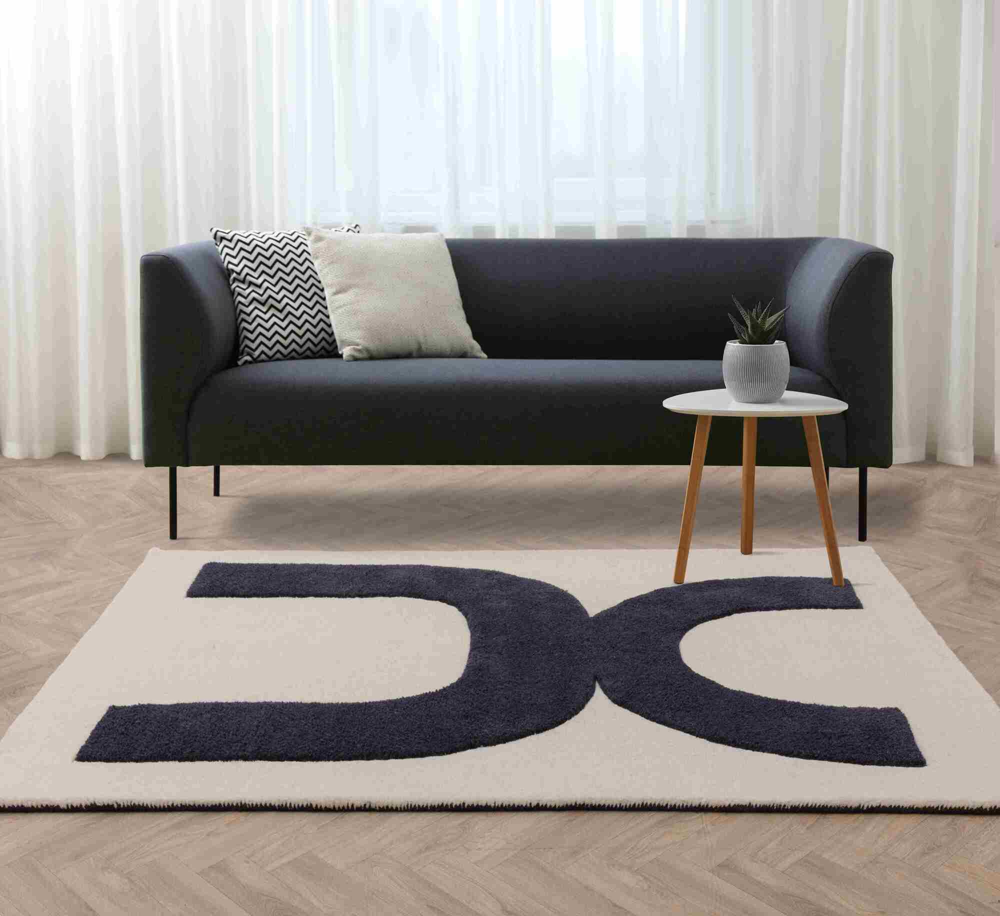 Contemporary Design Canvas Balance Rug