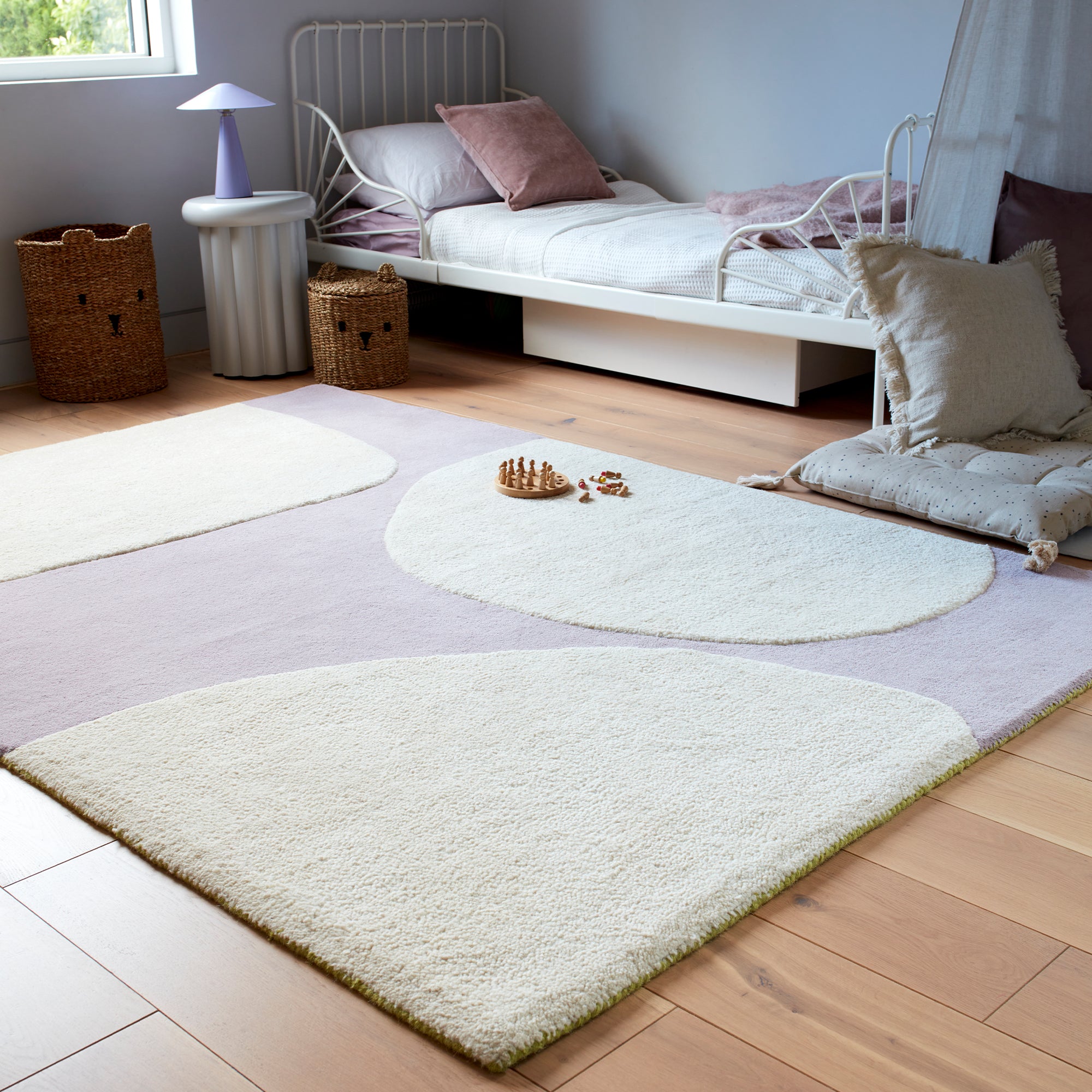 Contemporary Design Canvas Pebble Rug