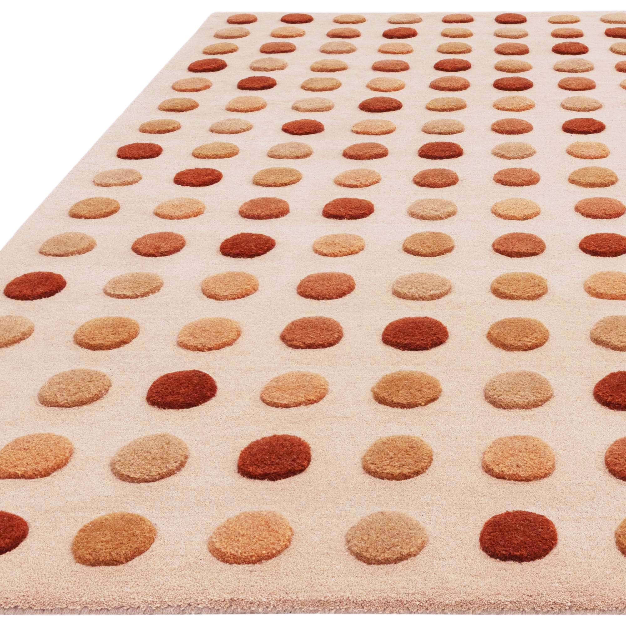 Contemporary Design Dotty Earth Red Rug