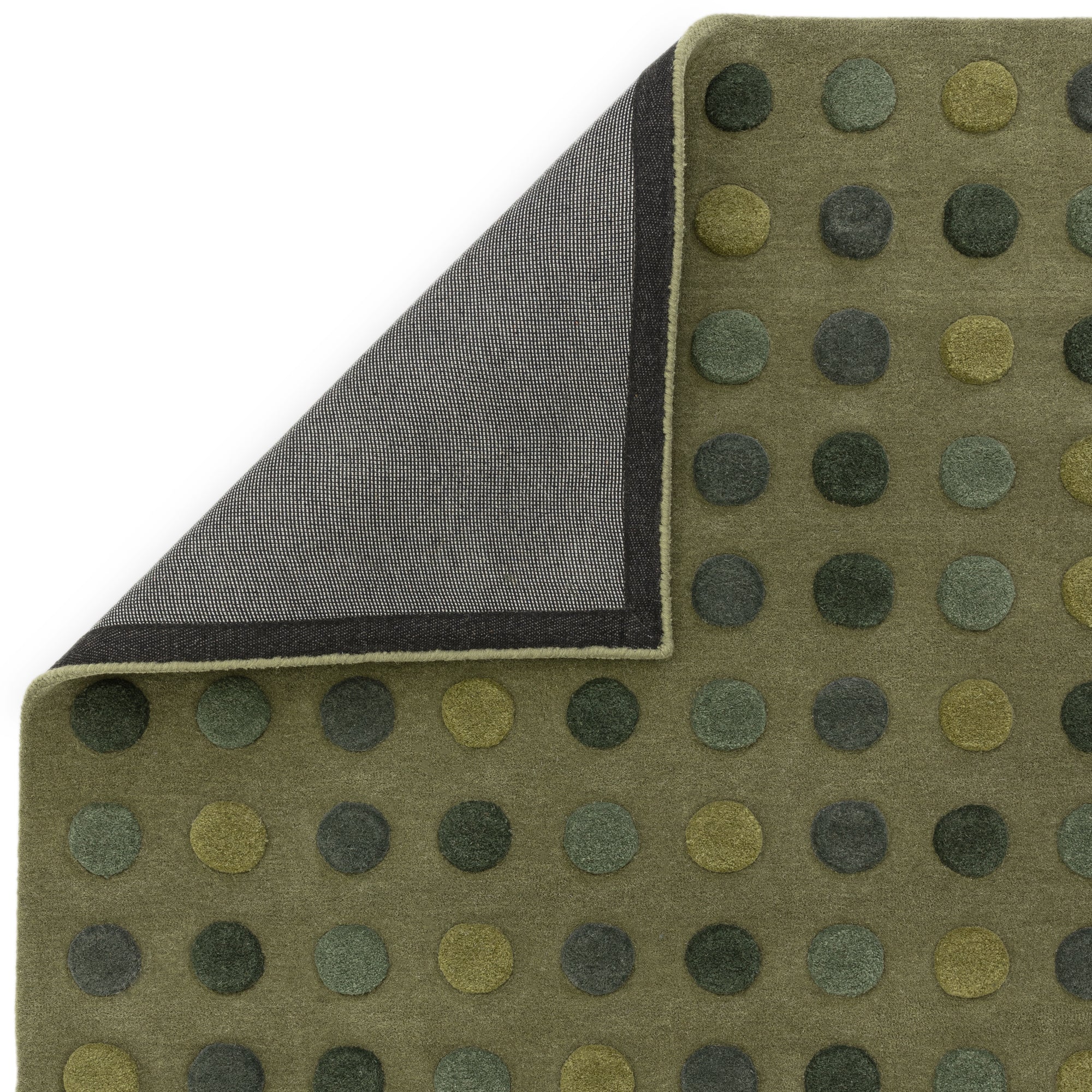 Contemporary Design Dotty Green Rug