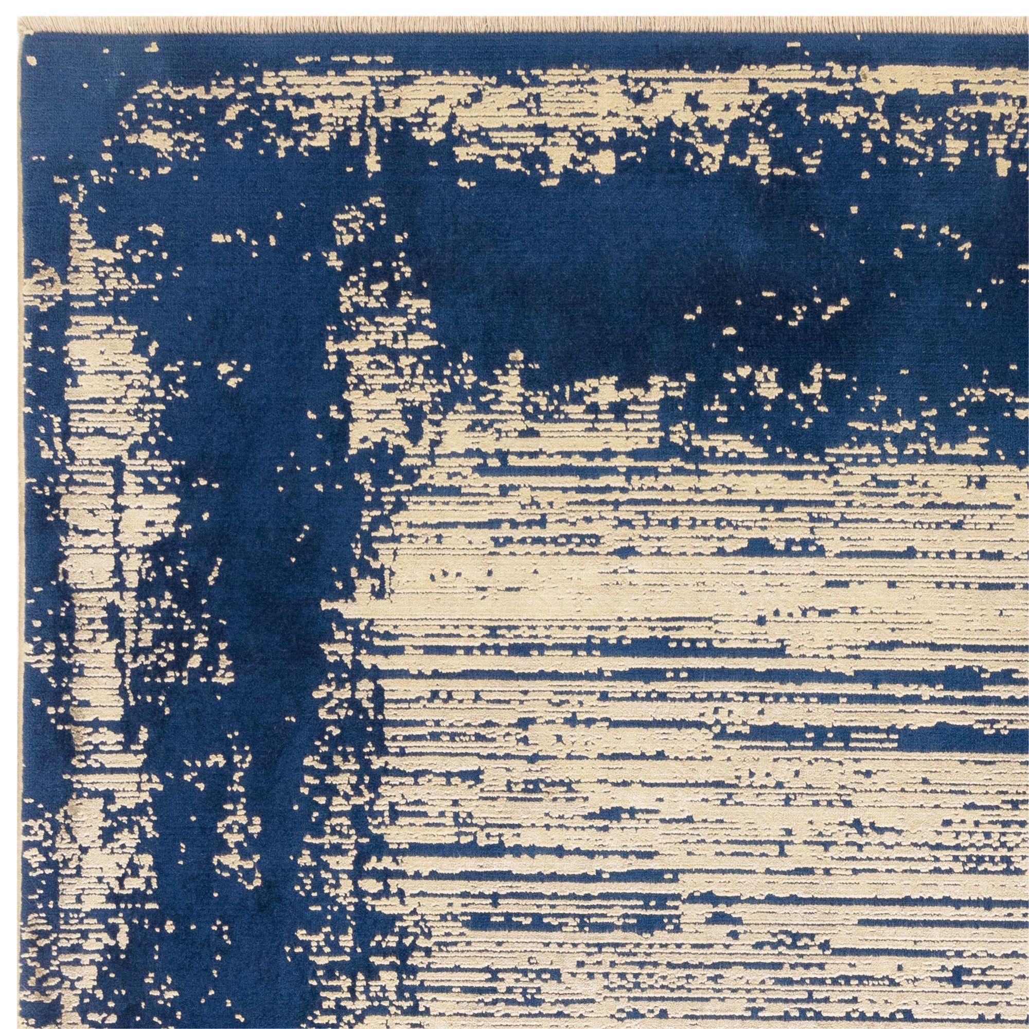 Contemporary Design Elodie Twilight/Gold Blue Rug