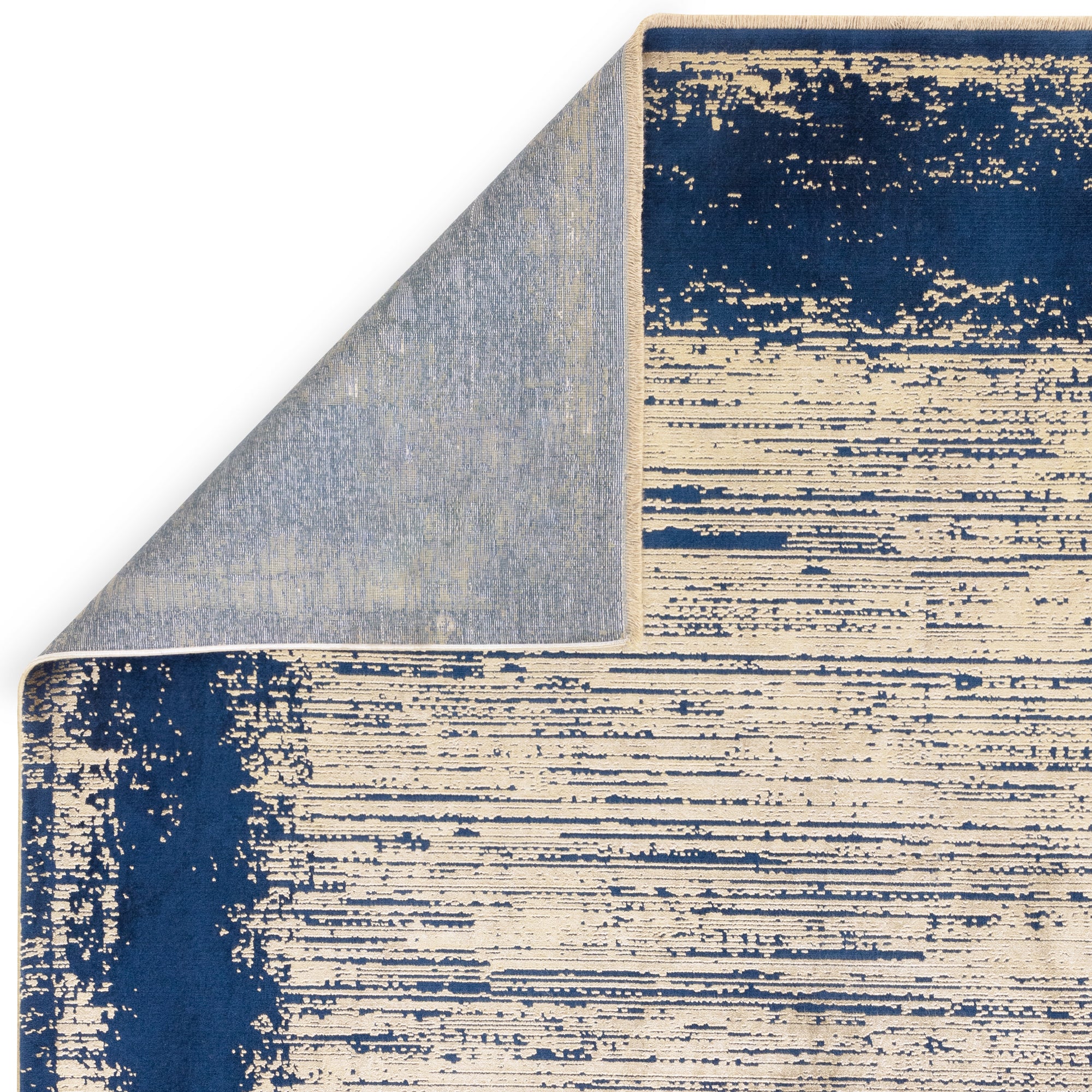 Contemporary Design Elodie Twilight/Gold Blue Rug