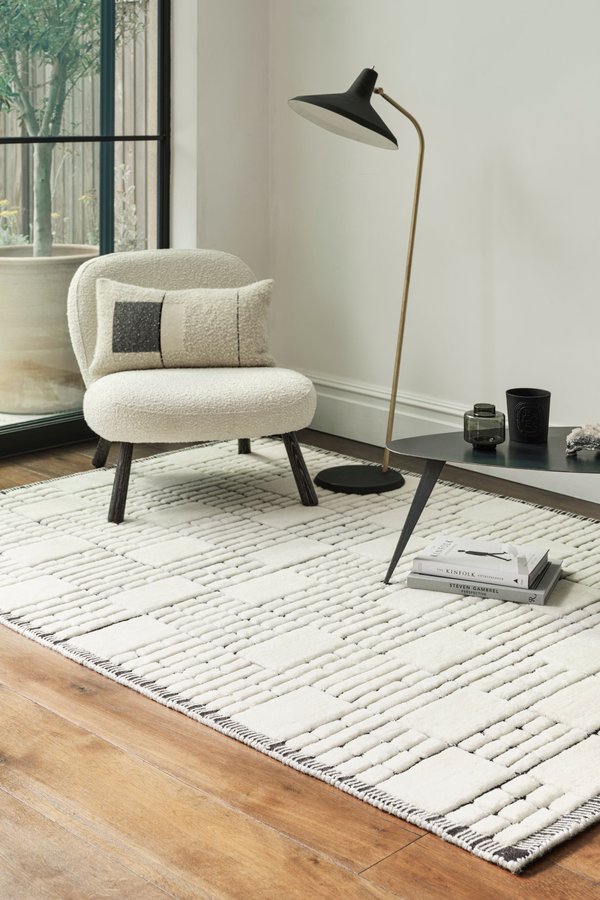Boho Empire Cream/Black Rug