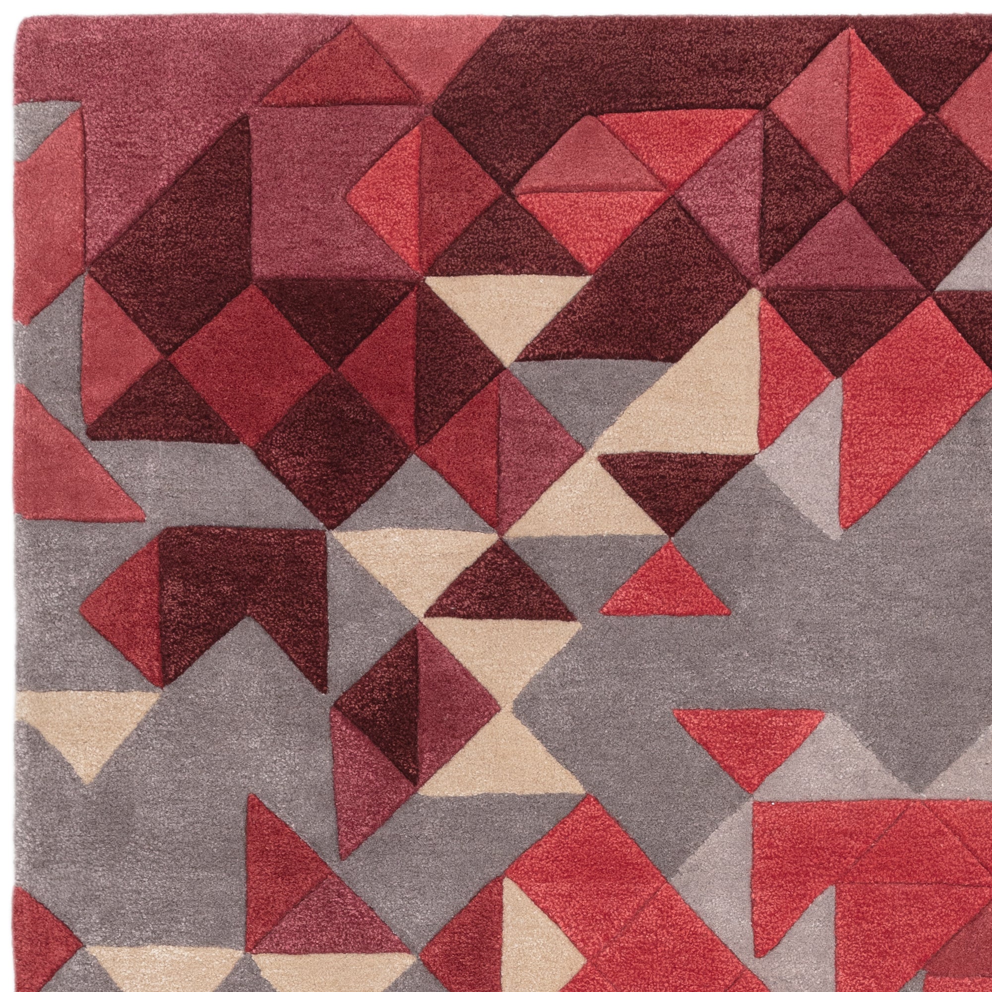 Contemporary Design Enigma Red Multi Rug