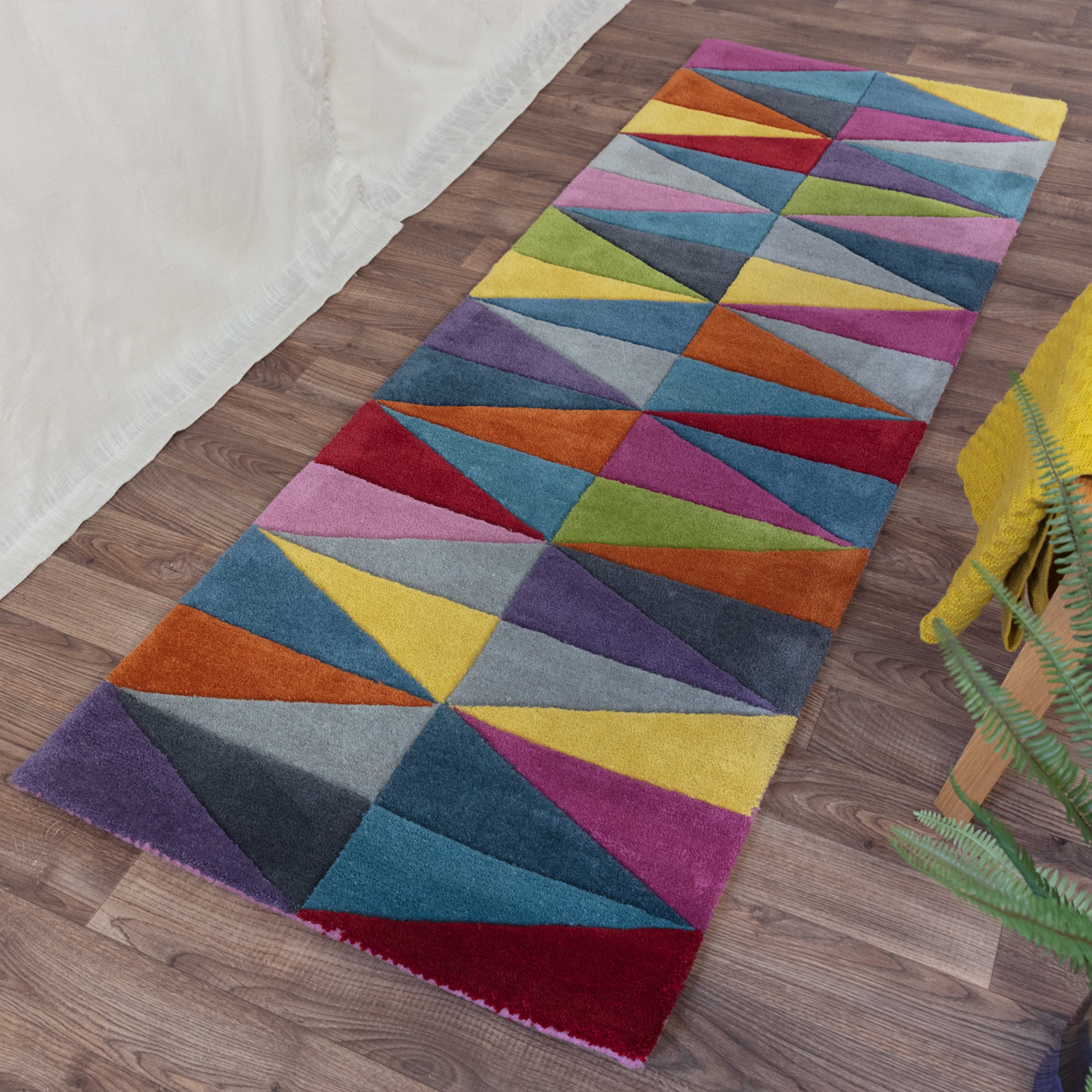 Contemporary Design Funk 08 Triangles Multicolour Rug