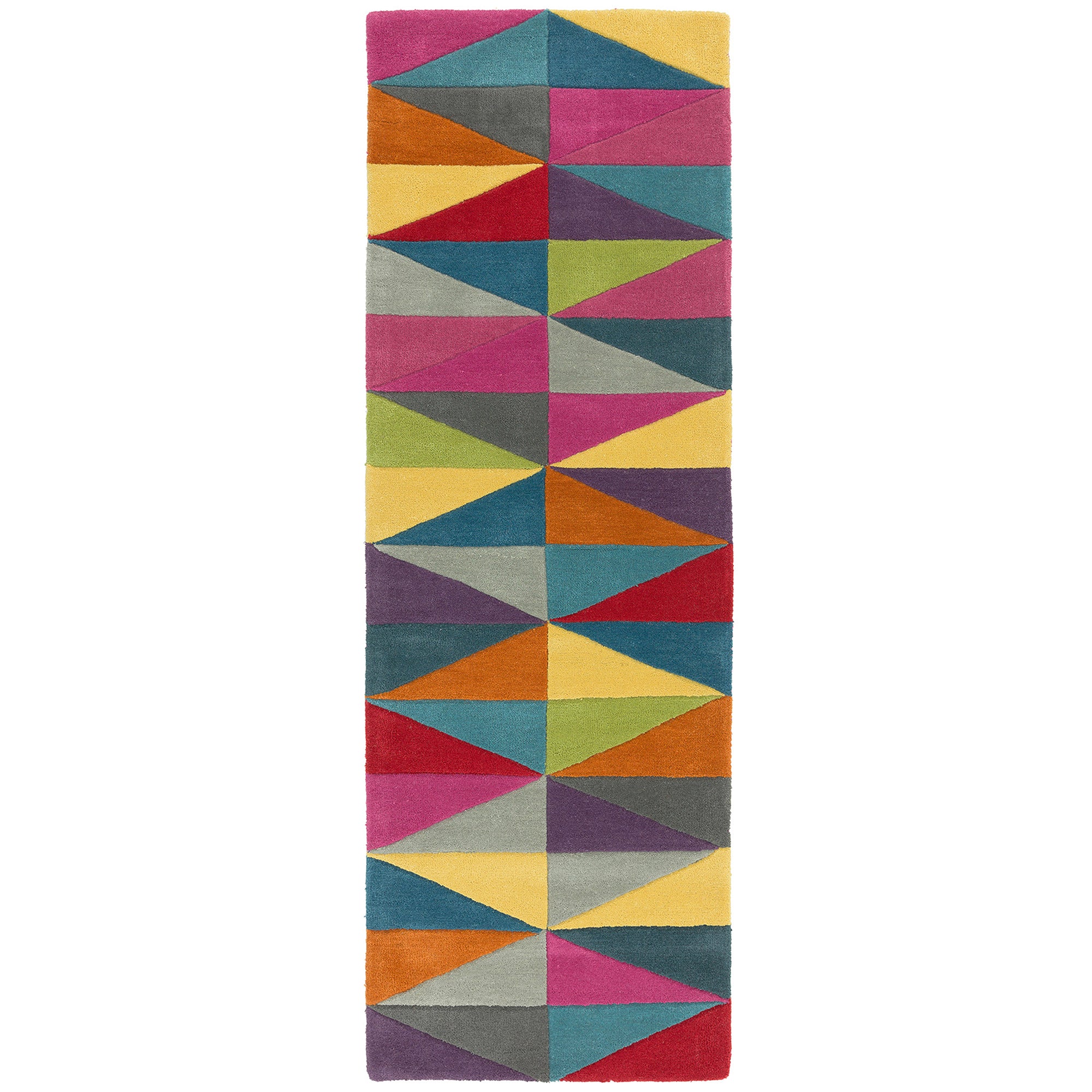 Contemporary Design Funk 08 Triangles Multicolour Rug