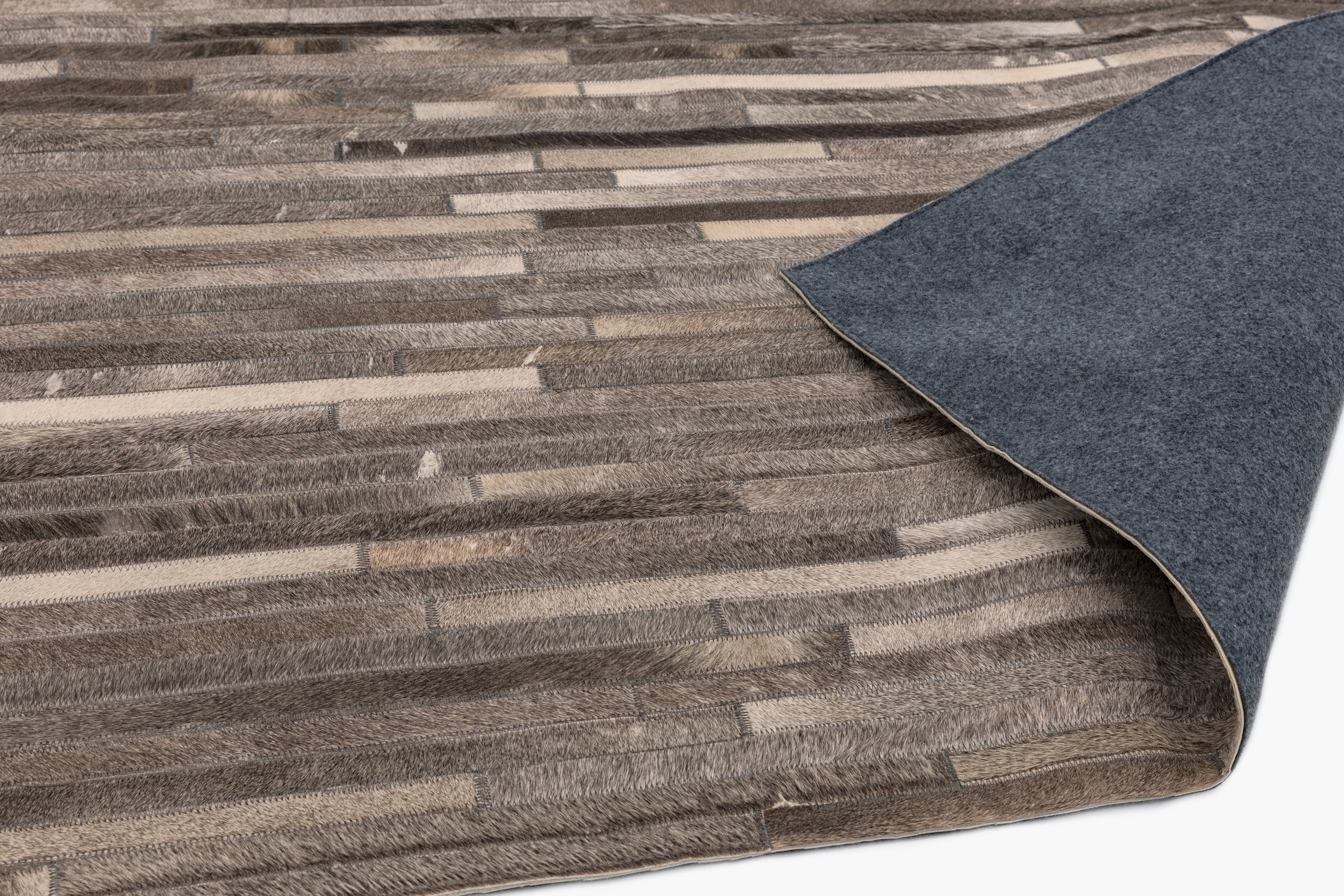 Gaucho Dark Grey Stripe Rug