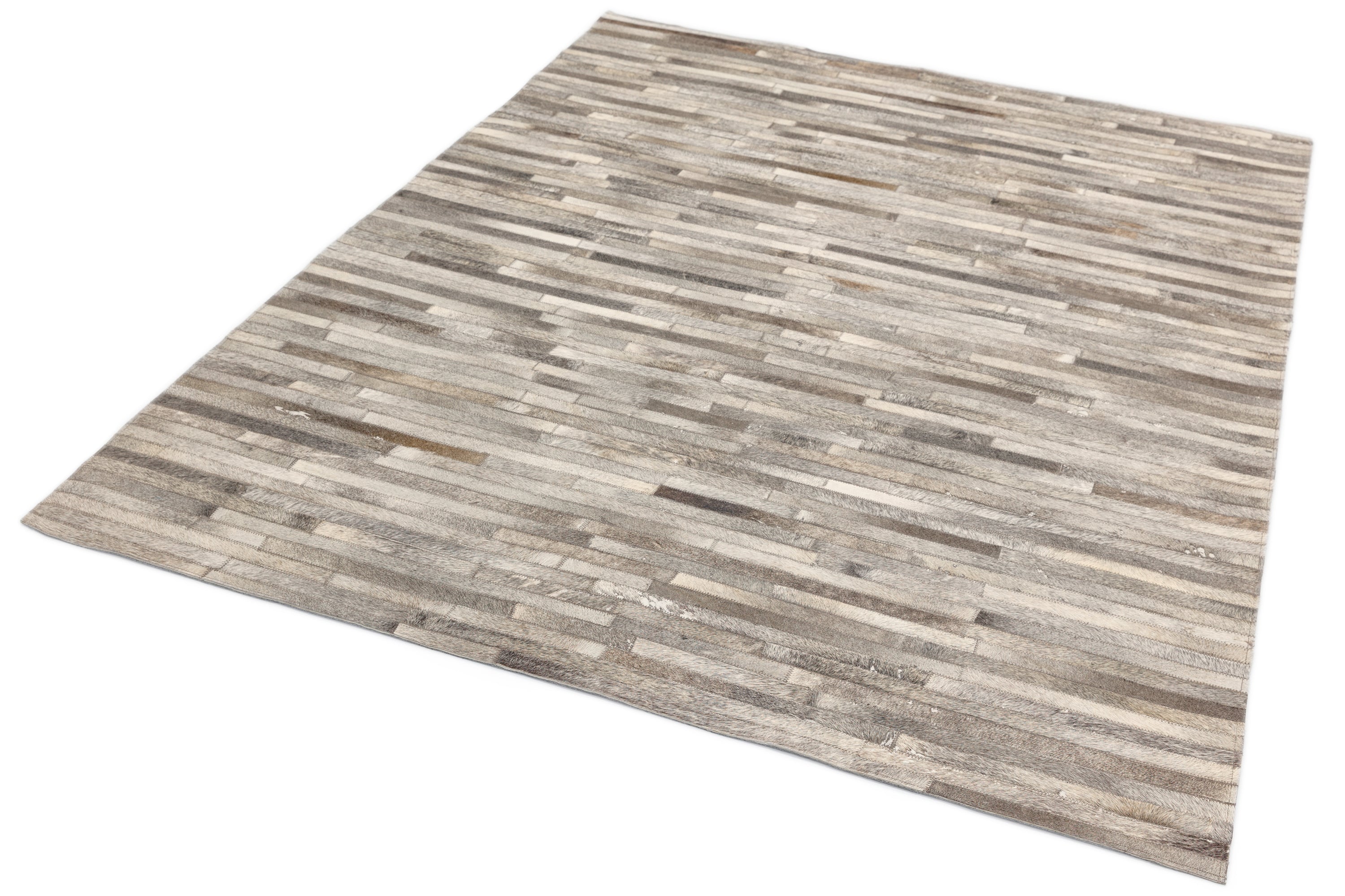 Gaucho Light Grey Stripe Rug