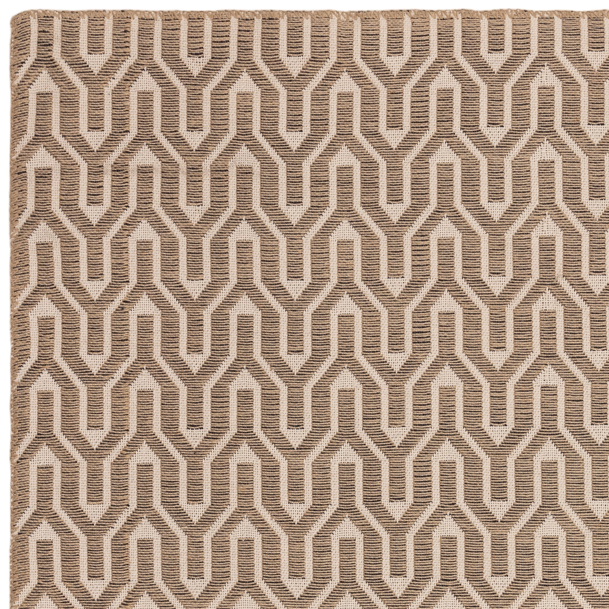 Global Cream Lattice Rug