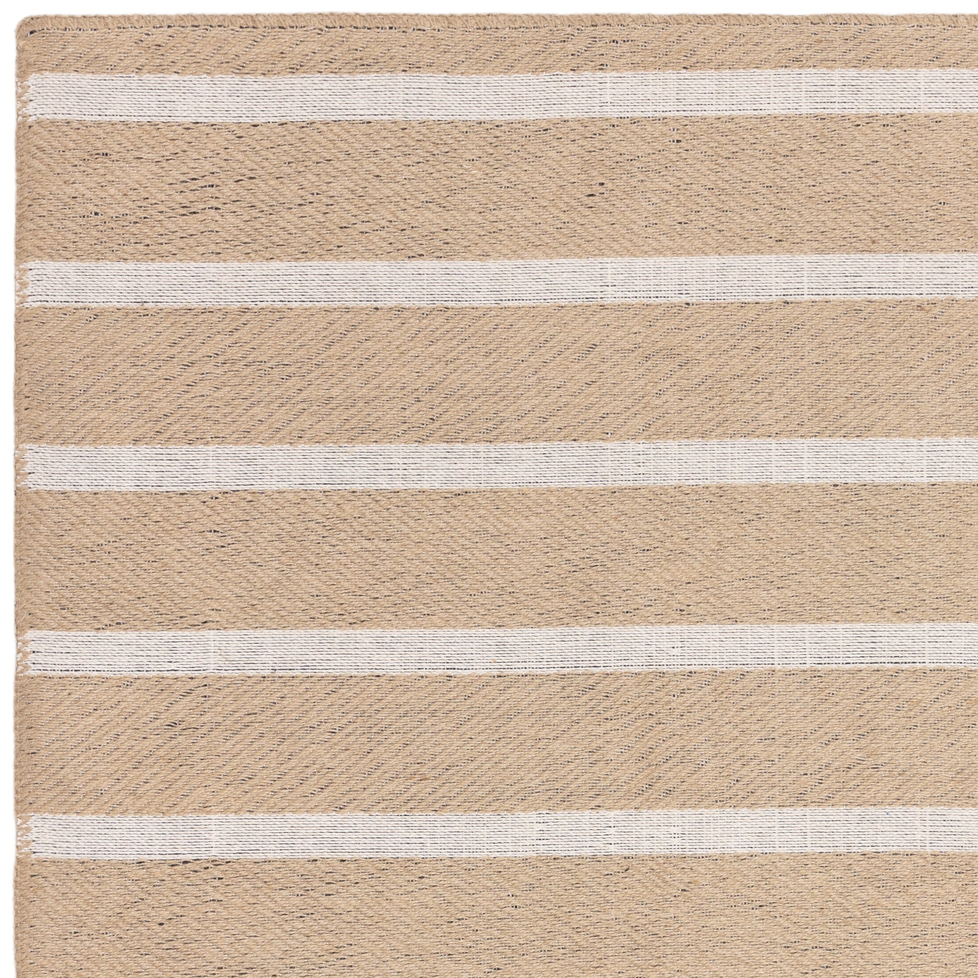 Global Cream Stripe Rug