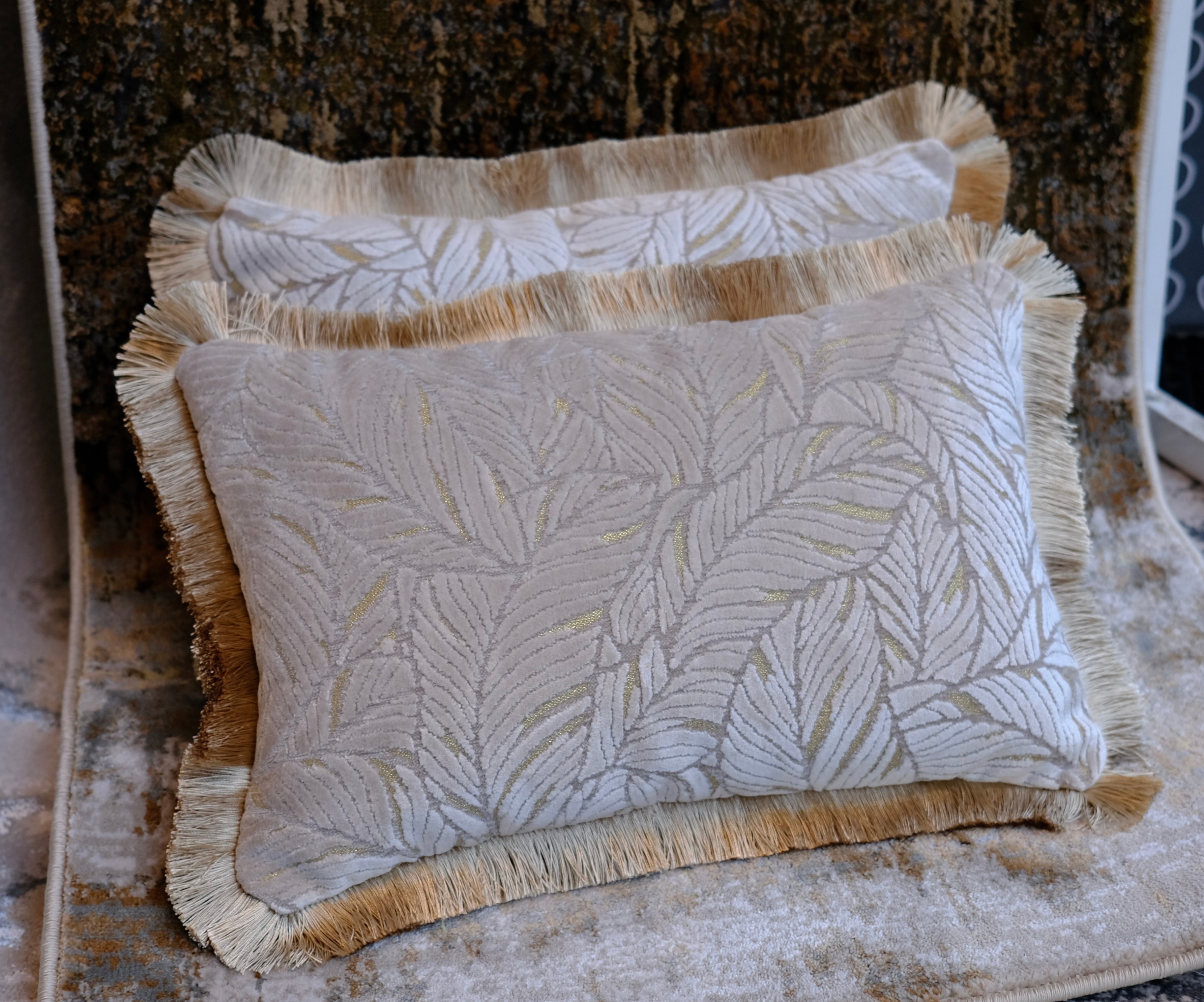 Gold Leaf Cushion