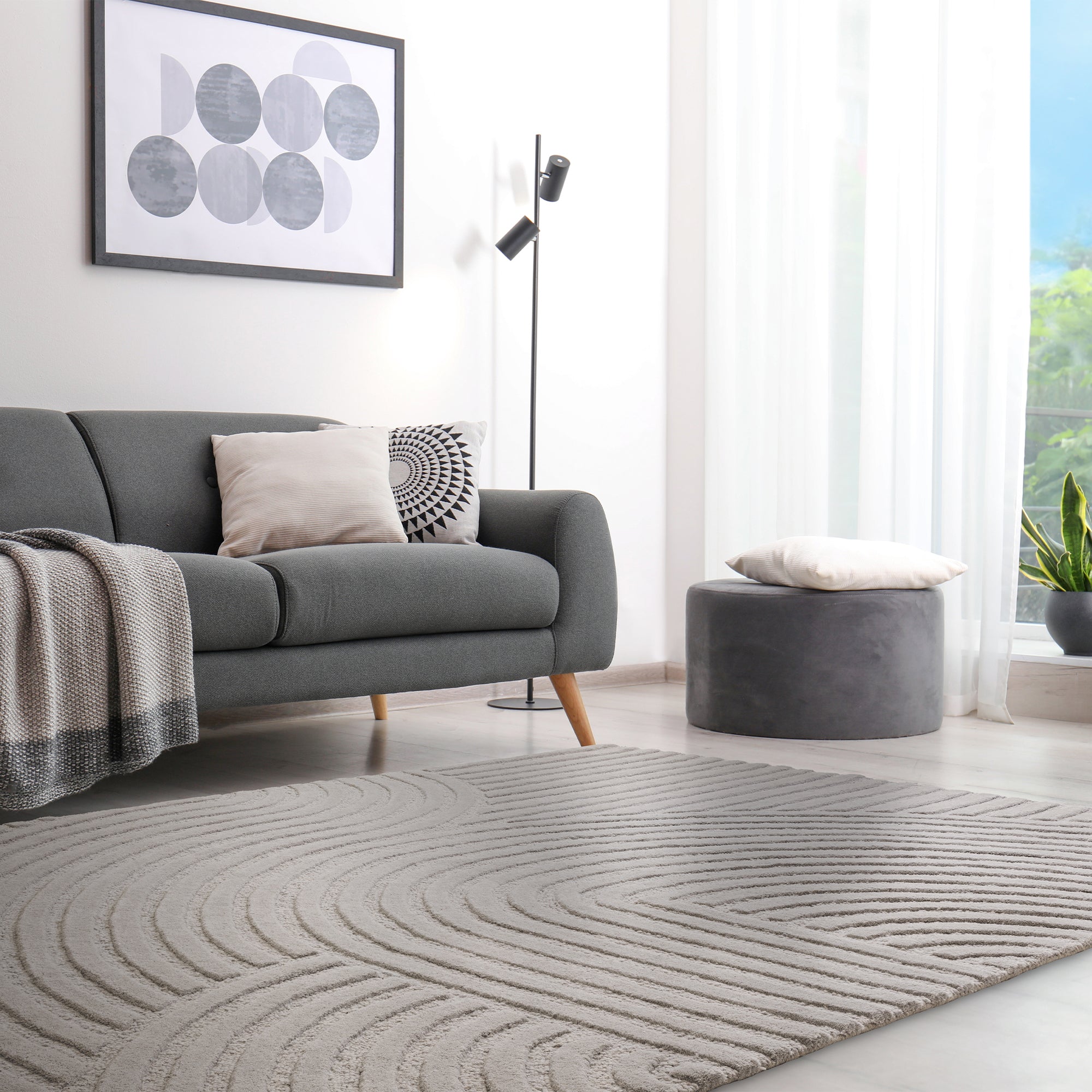 Hague Silver Rug
