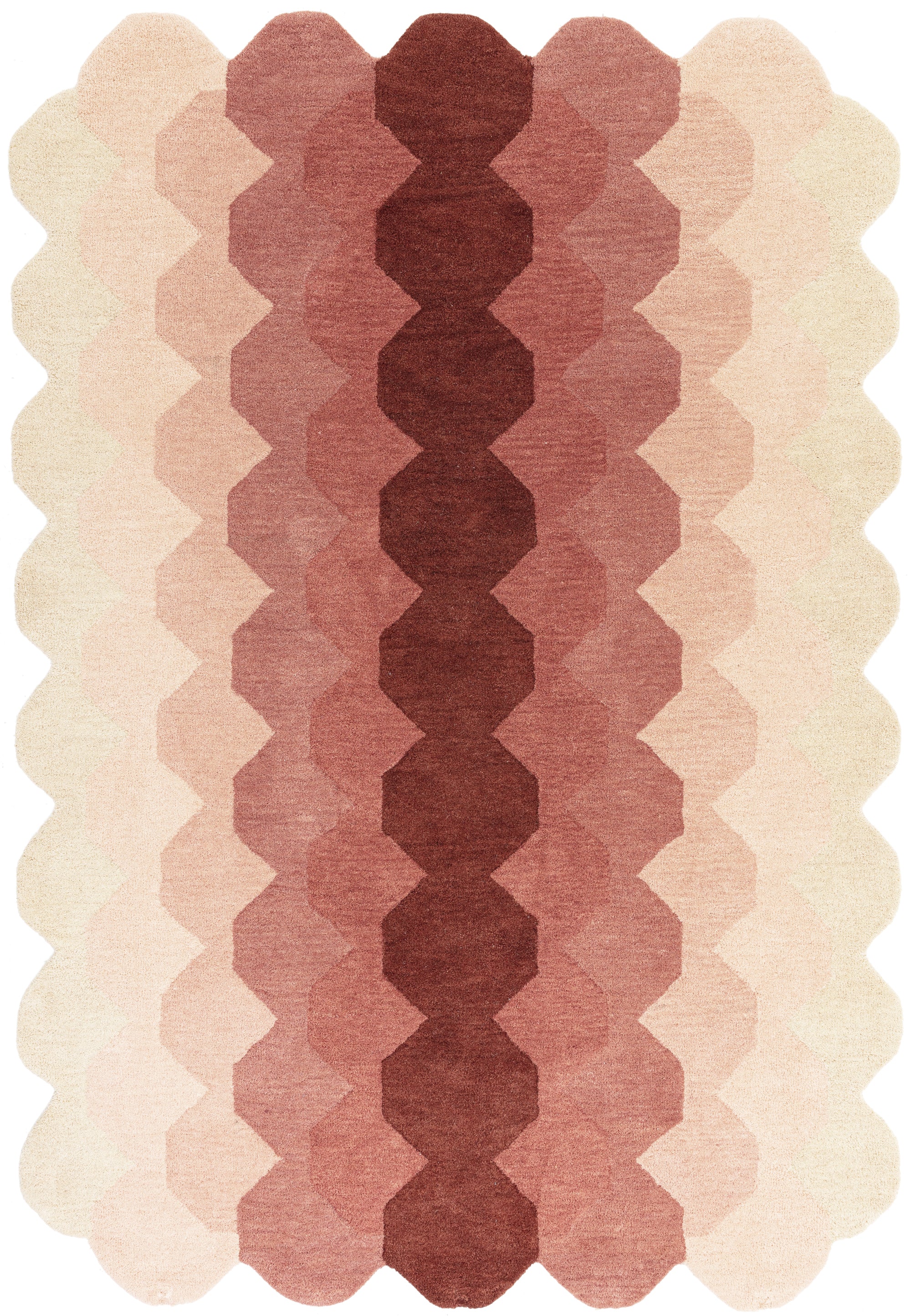 Contemporary Design Hive Pink rug