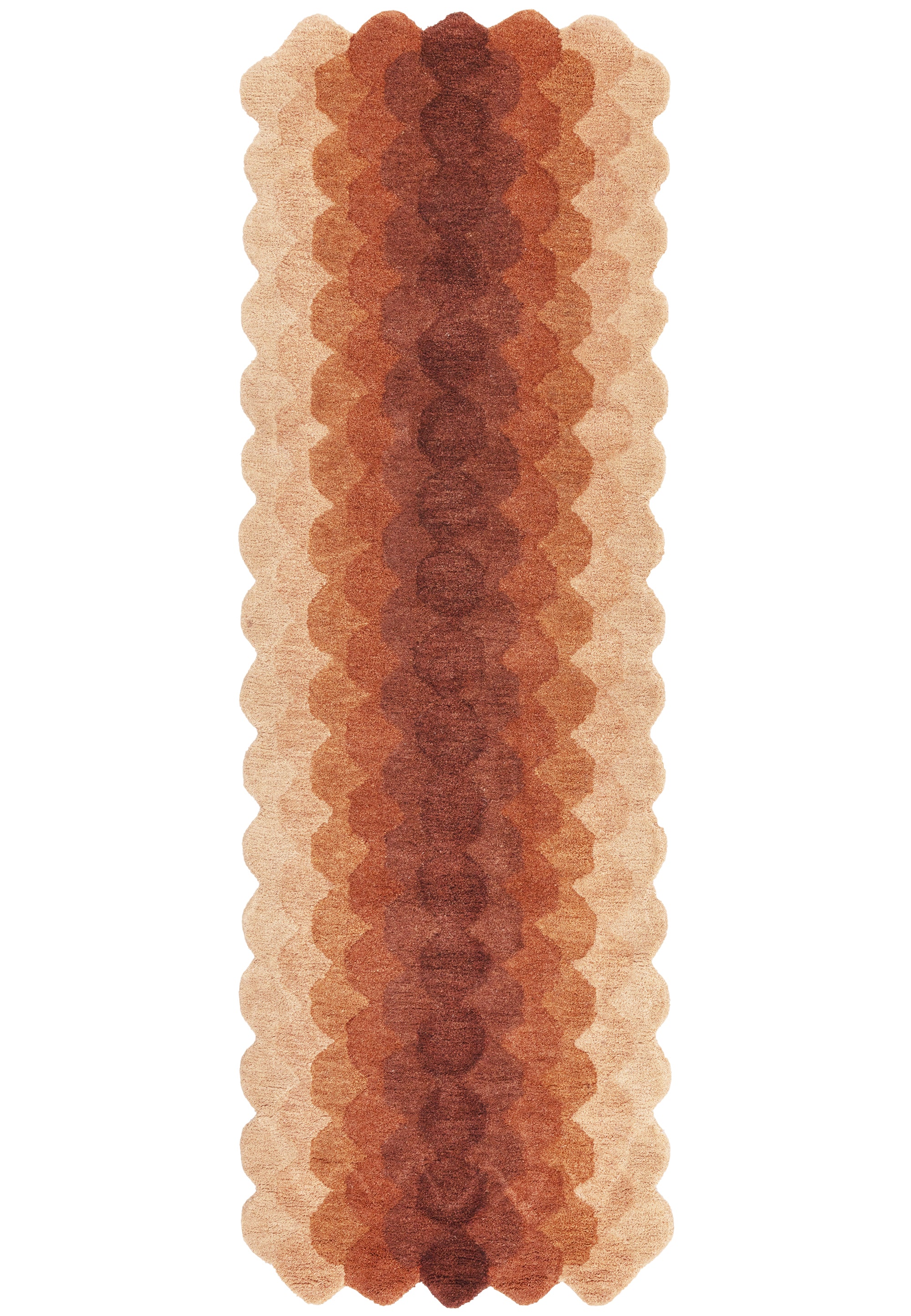 Contemporary Design Hive Rust Rug