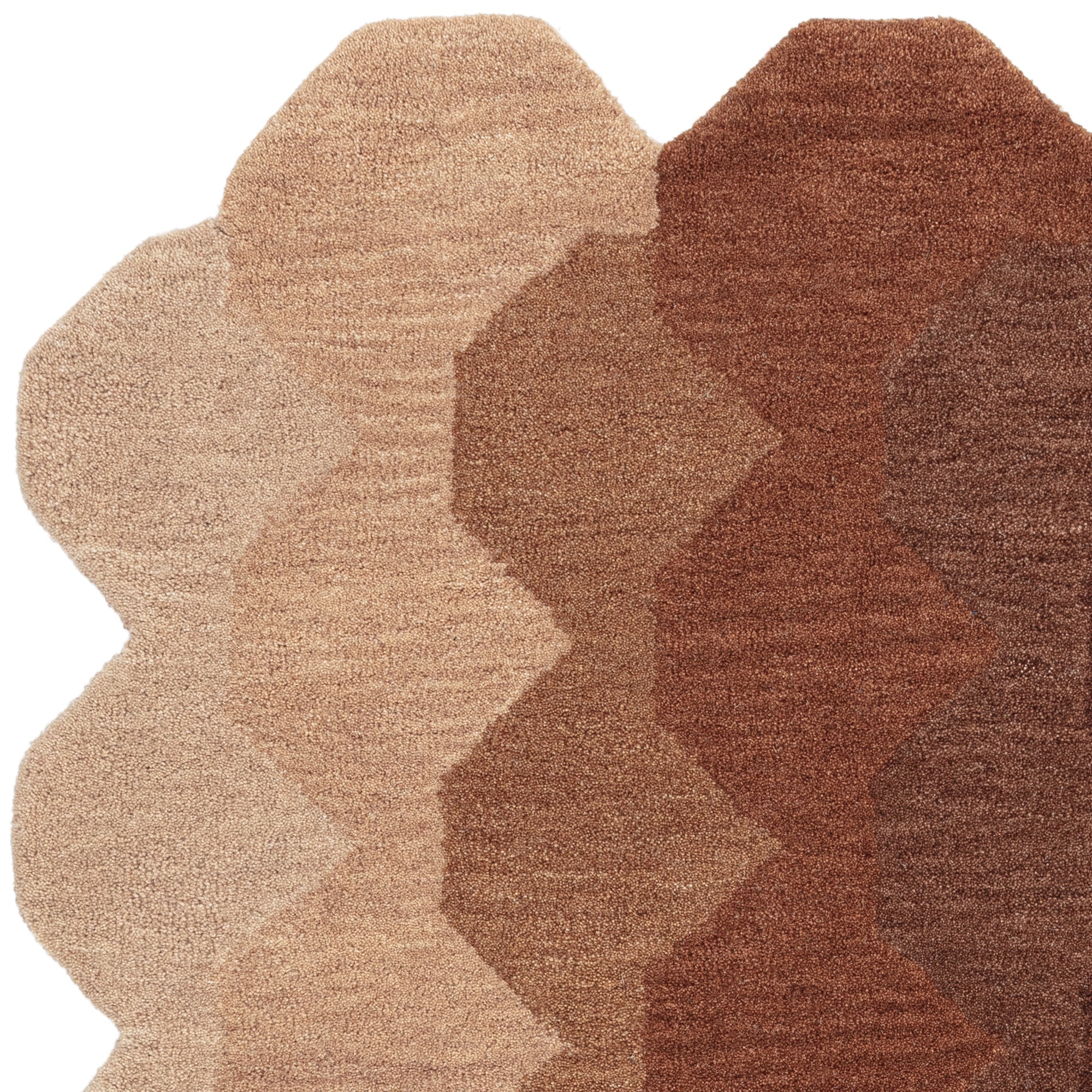 Contemporary Design Hive Rust Rug