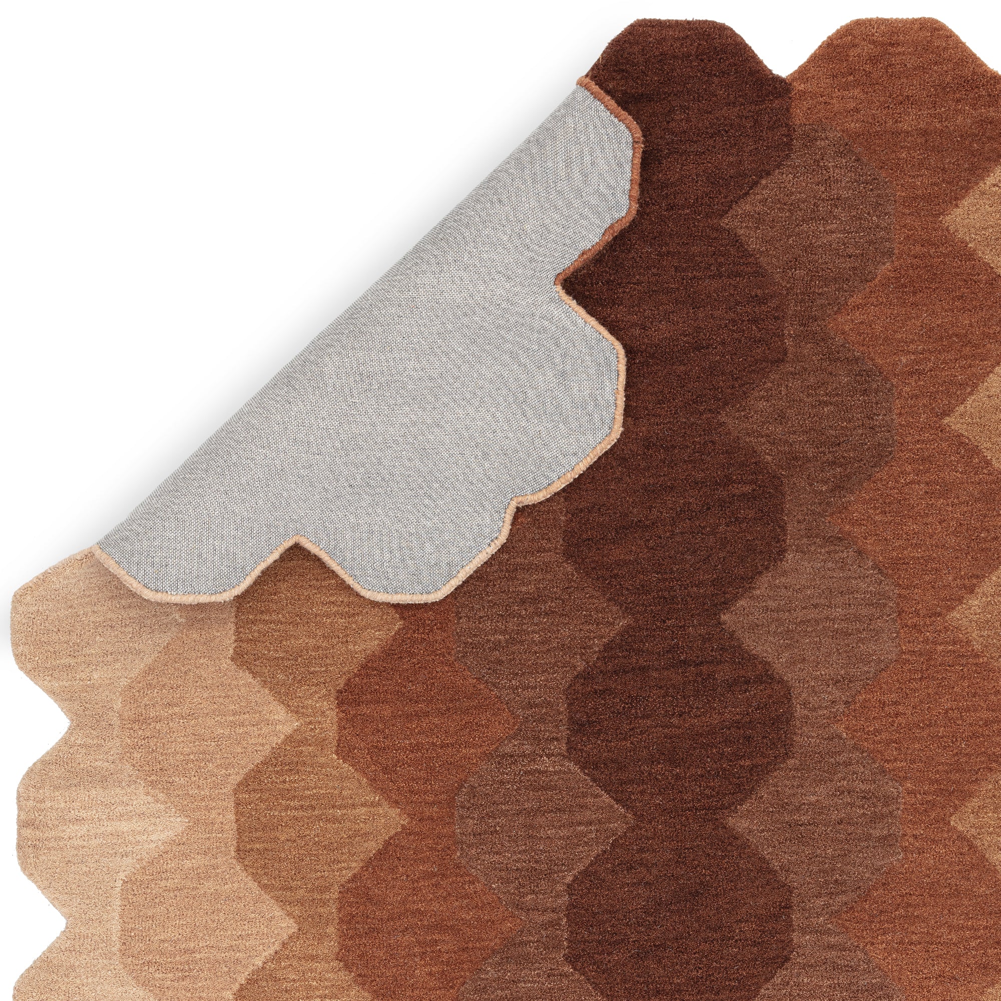 Contemporary Design Hive Rust Rug