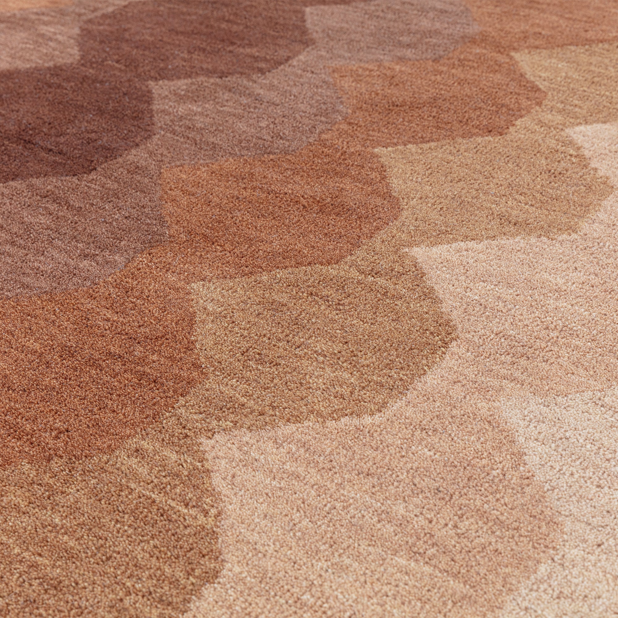 Contemporary Design Hive Rust Rug