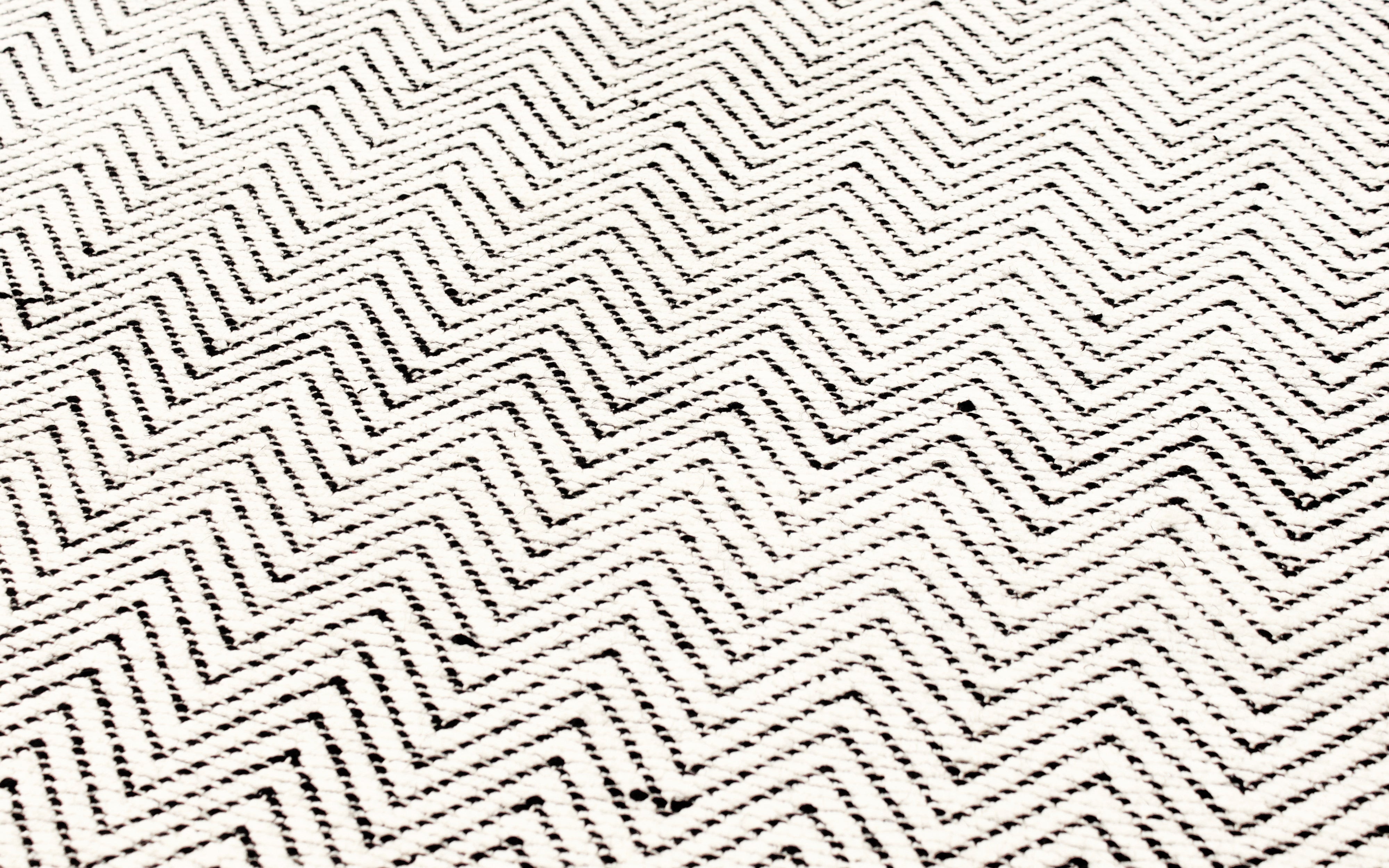Ives Black / White Rug