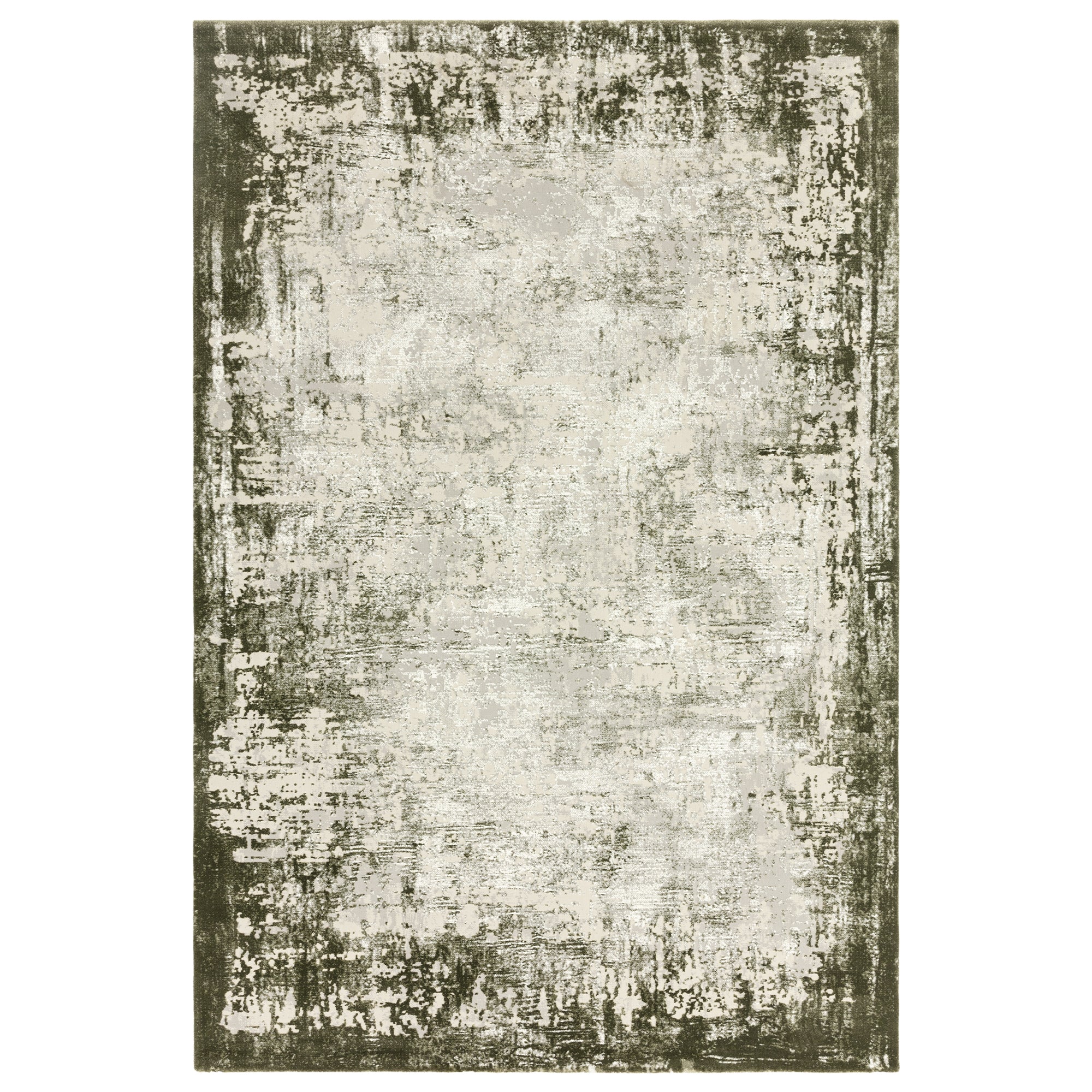 Kuza Border Green* Rug