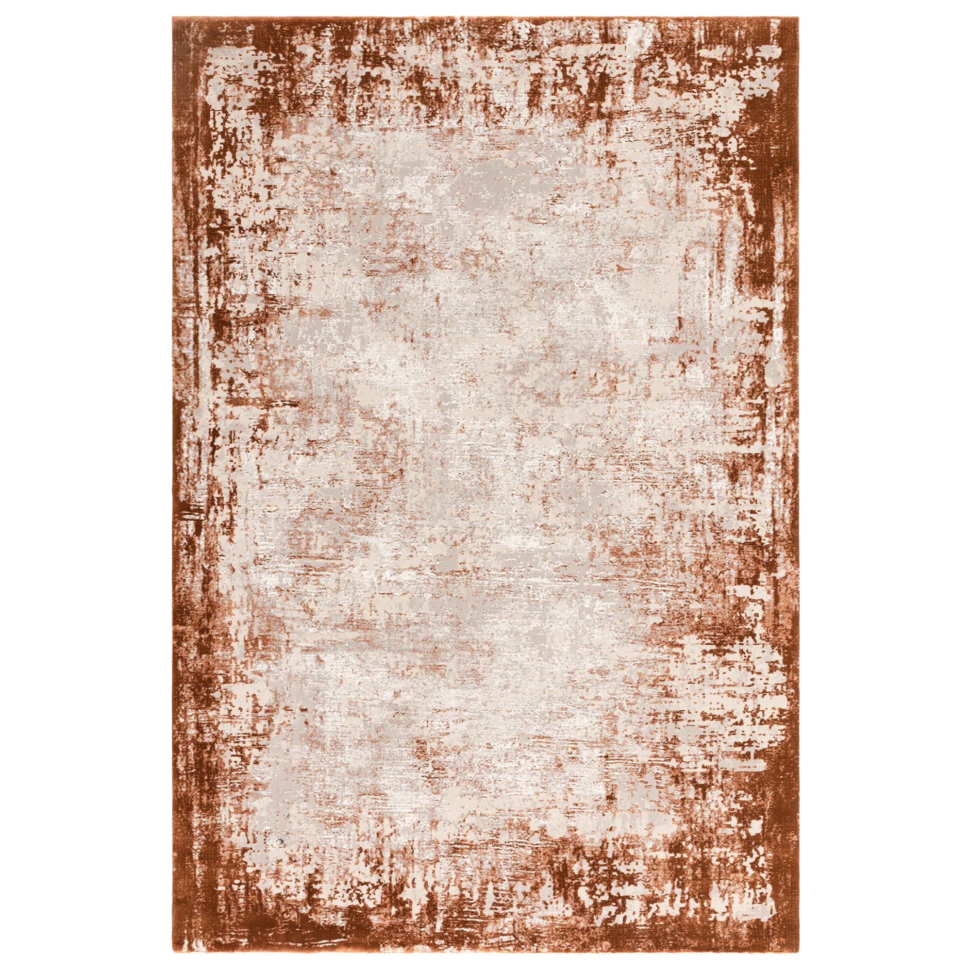 Kuza Border Terracotta* Rug