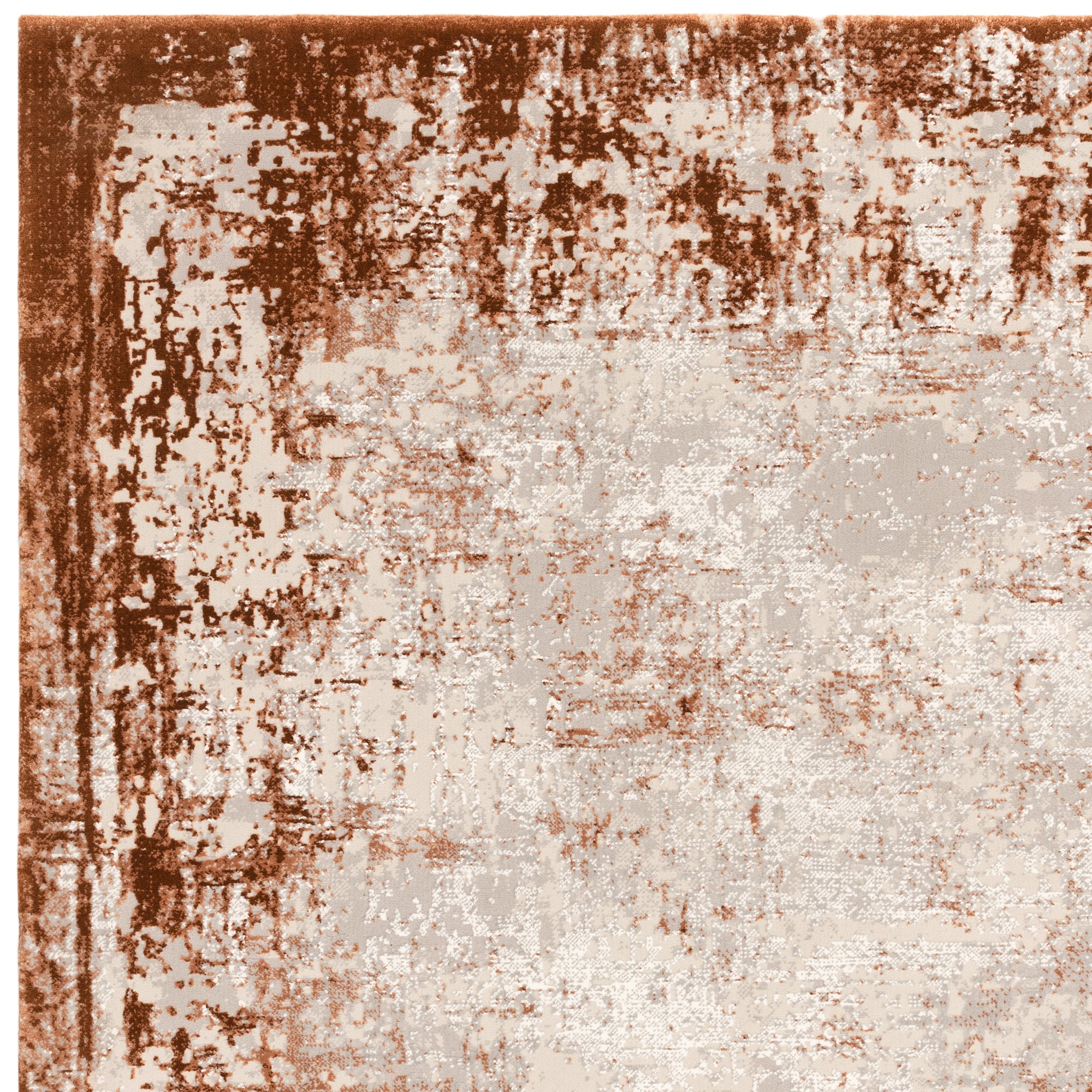 Kuza Border Terracotta* Rug