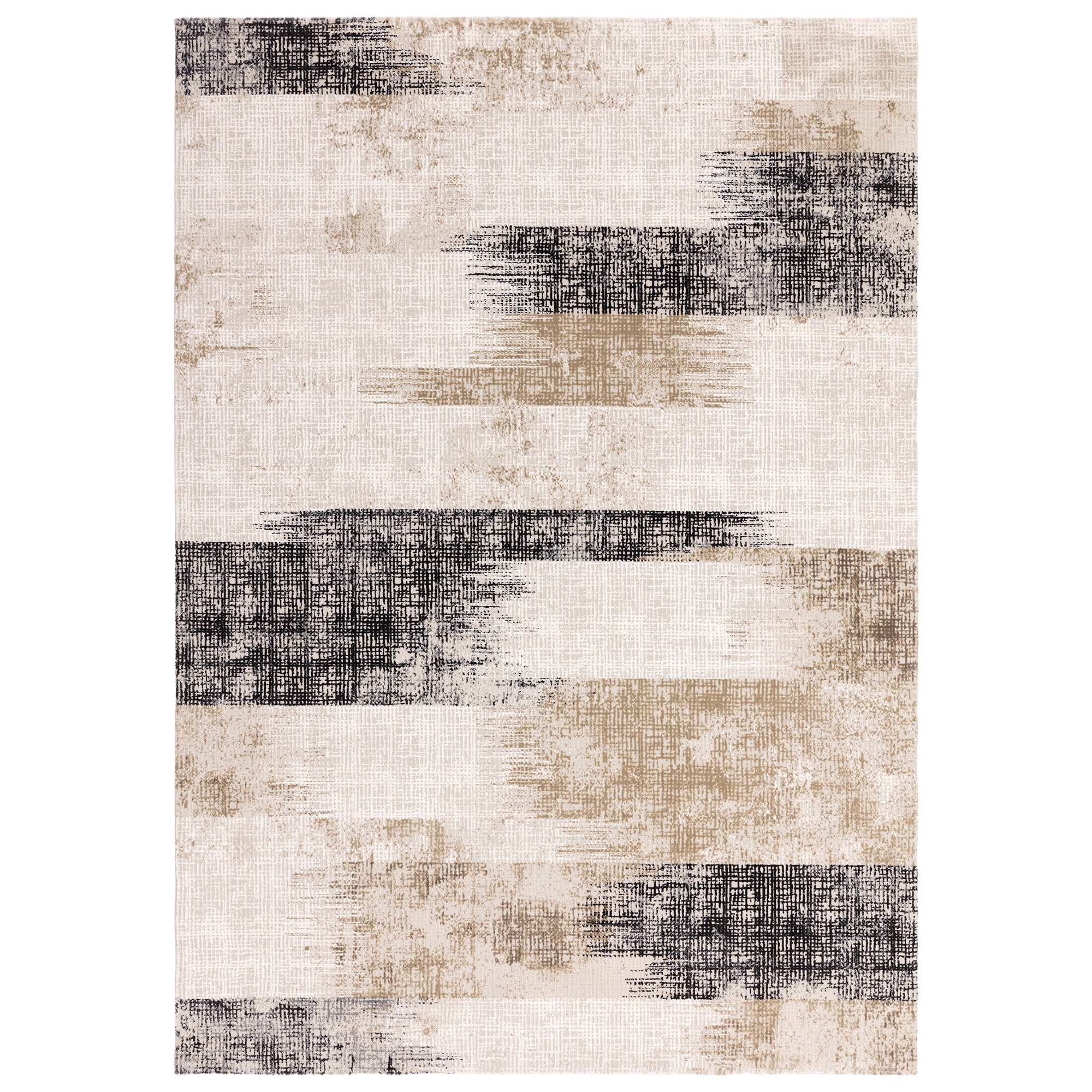 Kuza Lines Beige Rug