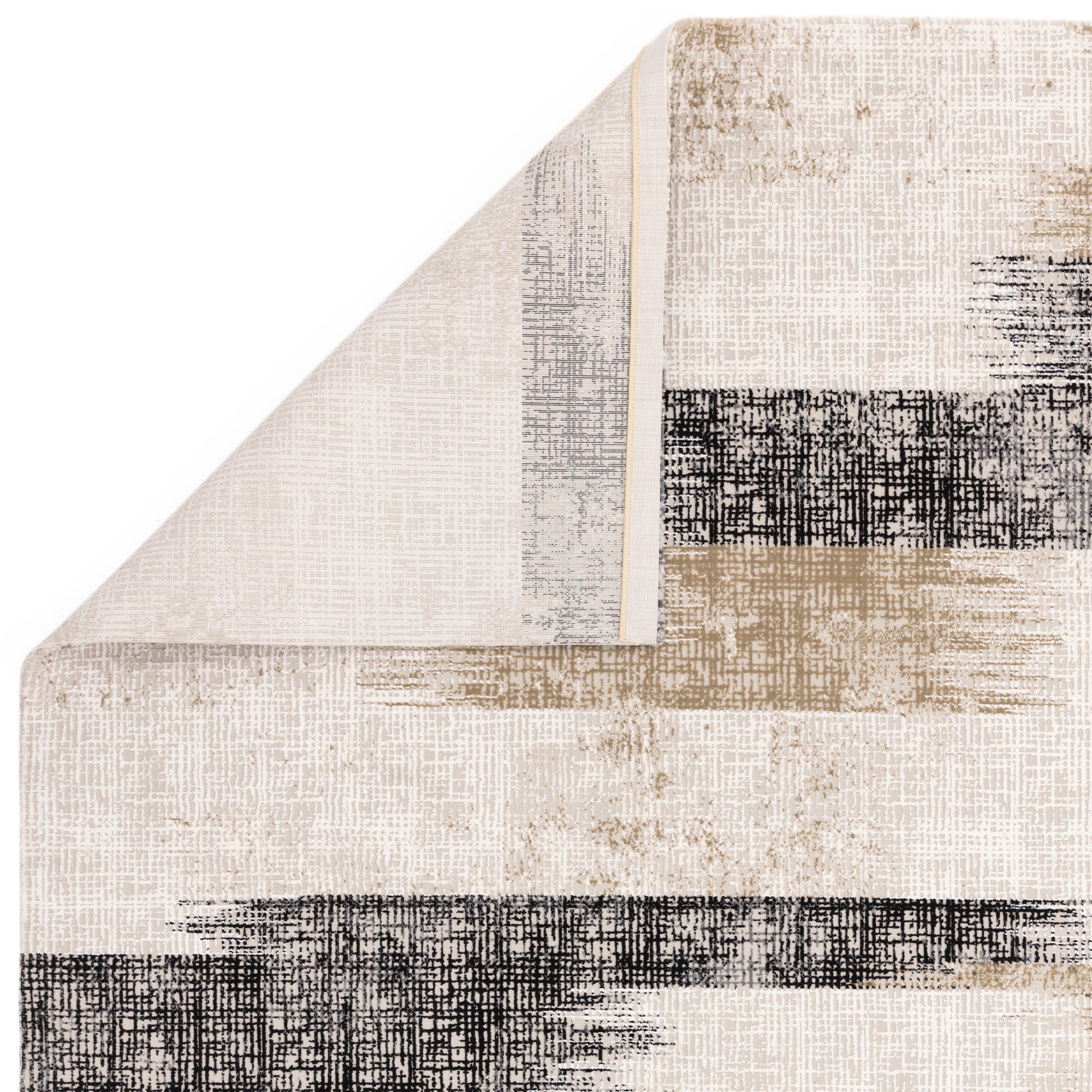 Kuza Lines Beige Rug