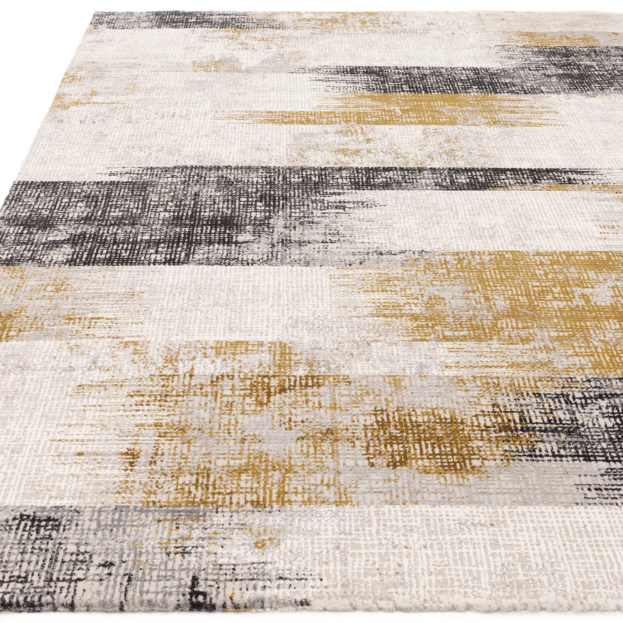 Kuza Lines Gold Rug