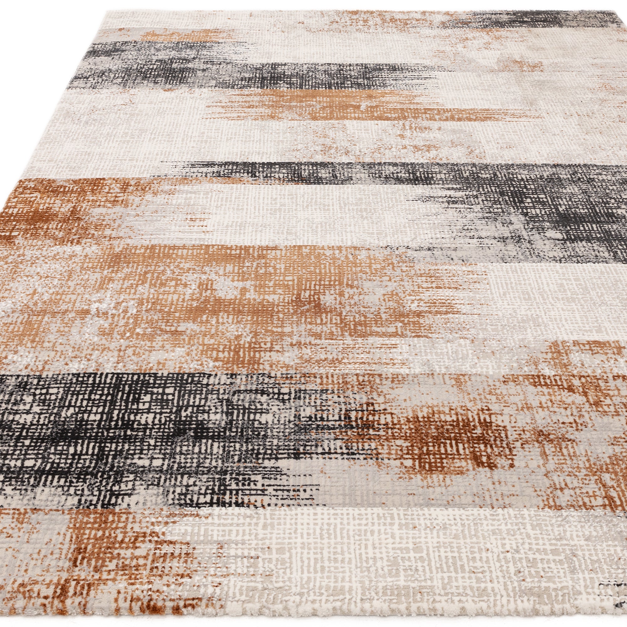 Kuza Lines Terracotta Rug