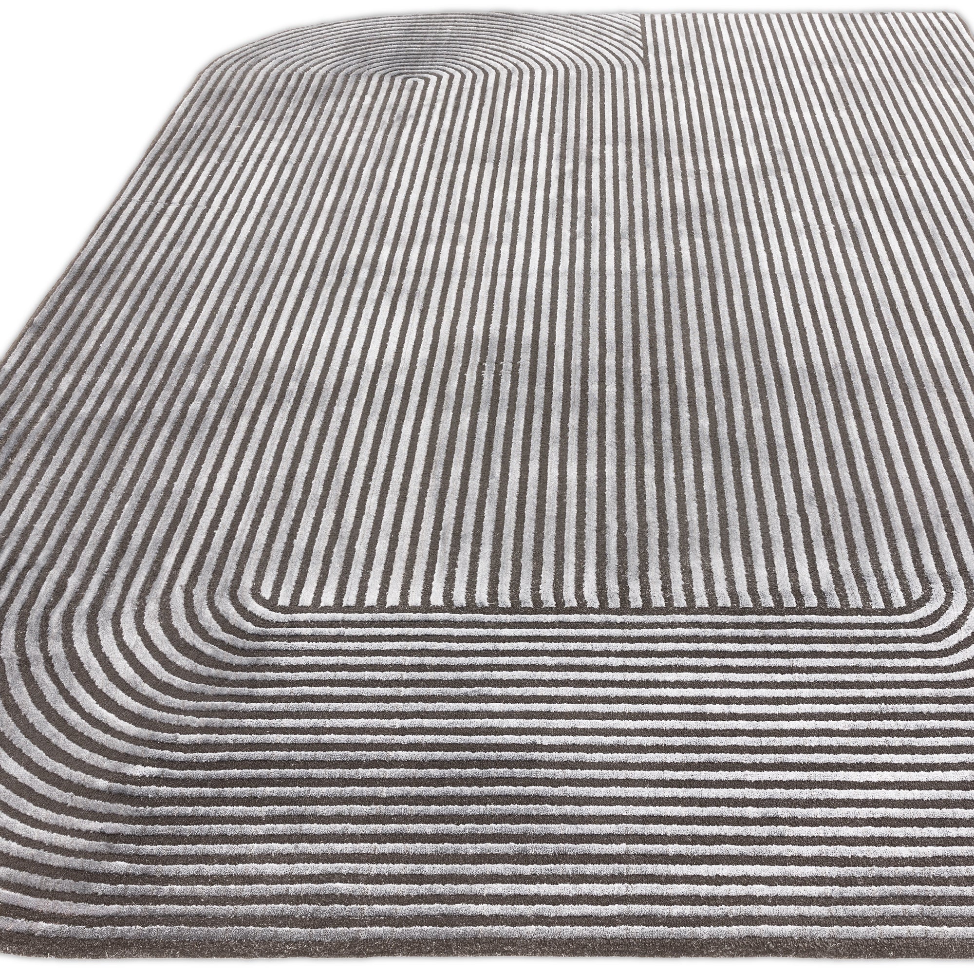 Kuza Shape Black / Charcoal Rug