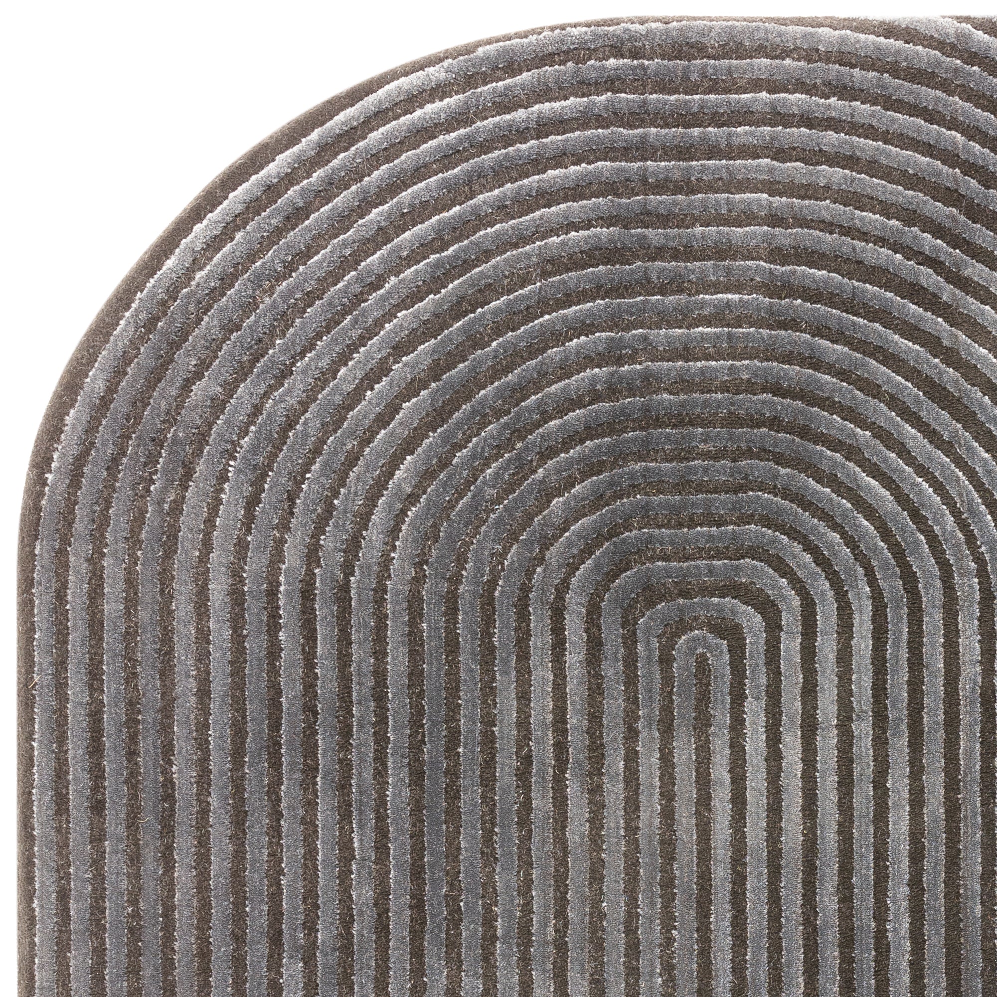 Kuza Shape Black / Charcoal Rug