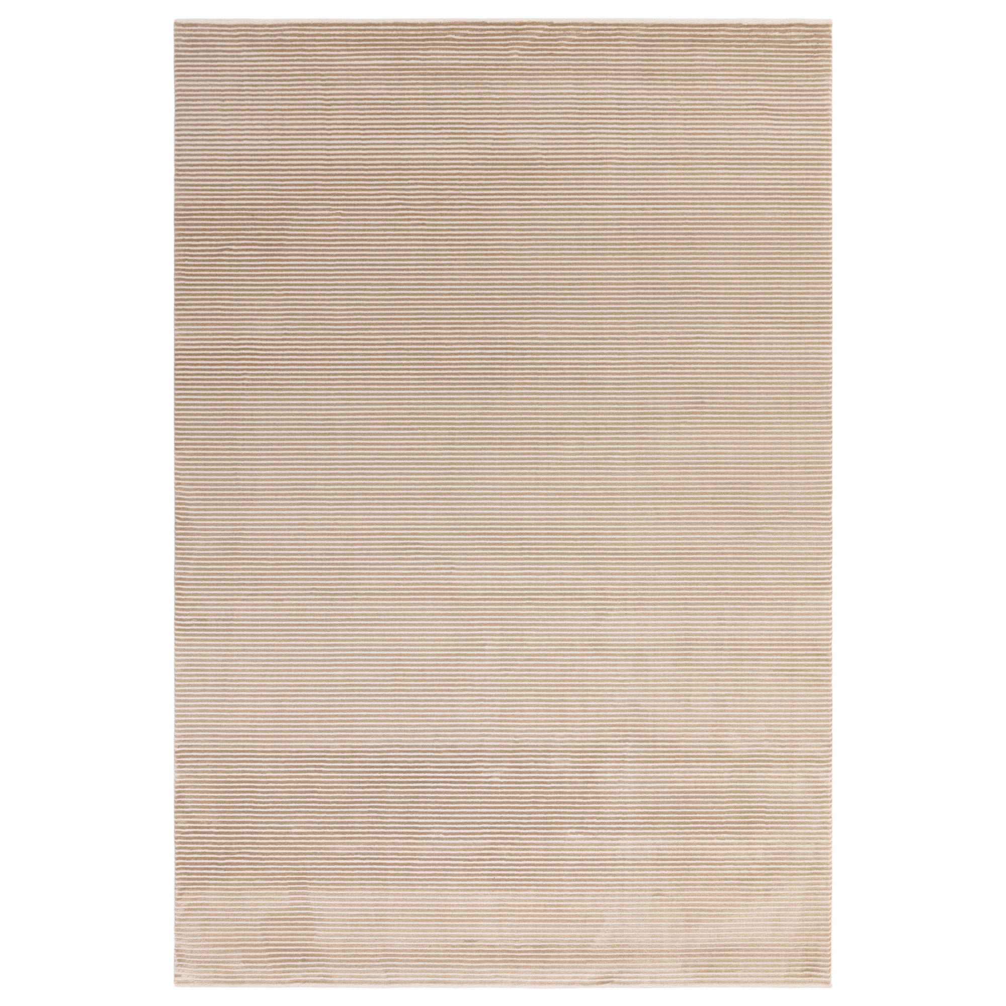 Kuza Plain Stripe Beige Rug