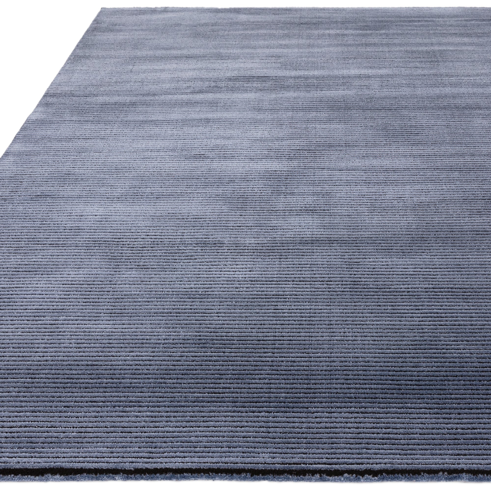 Kuza Plain Stripe Navy Rug